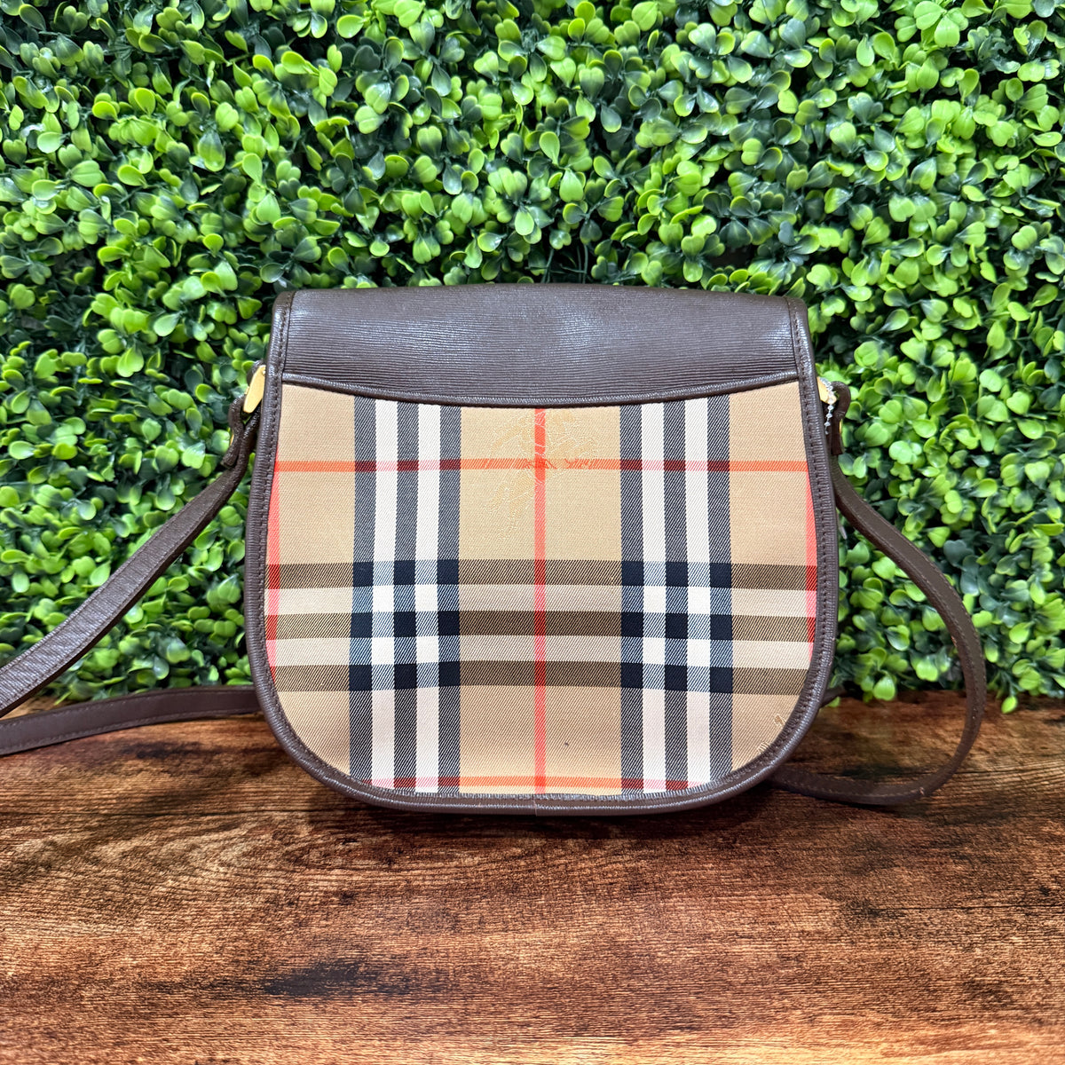 Burberry Vintage Nova Check Shoulder Bag