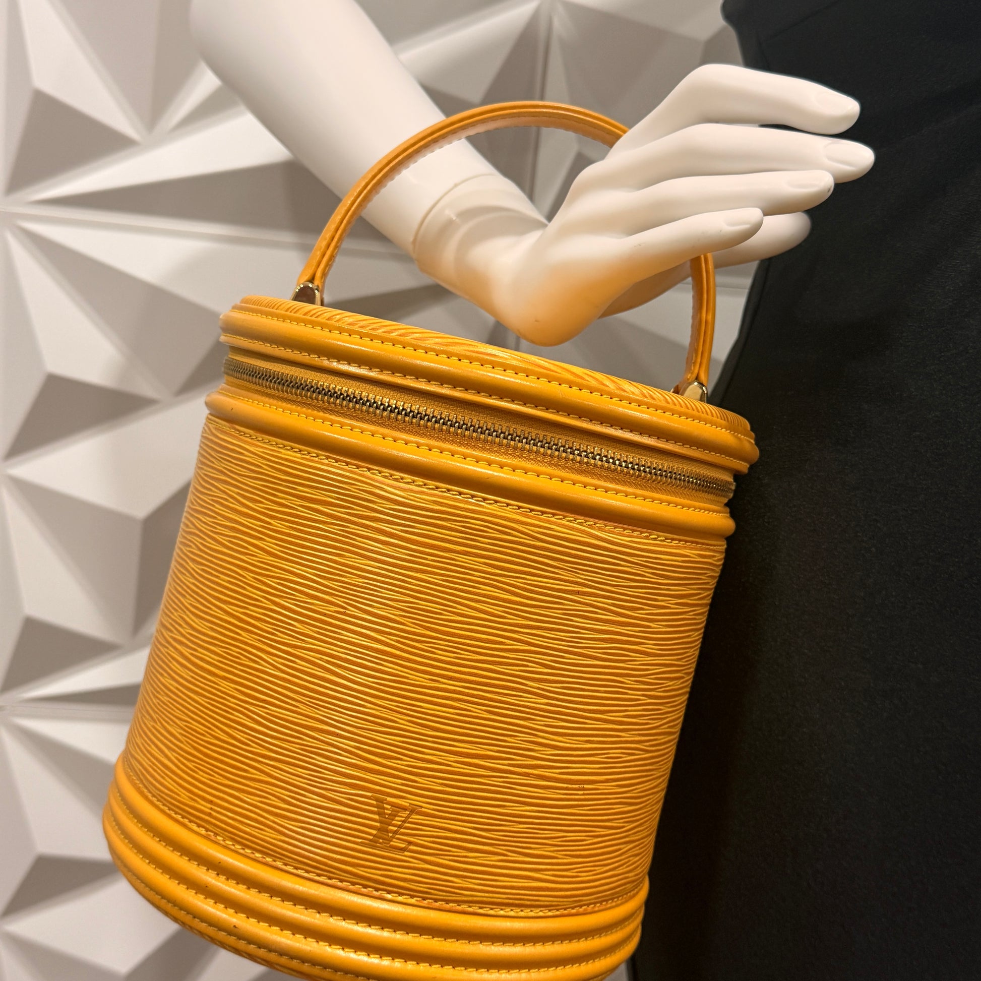 Louis Vuitton Yellow Epi Cannes Handbag