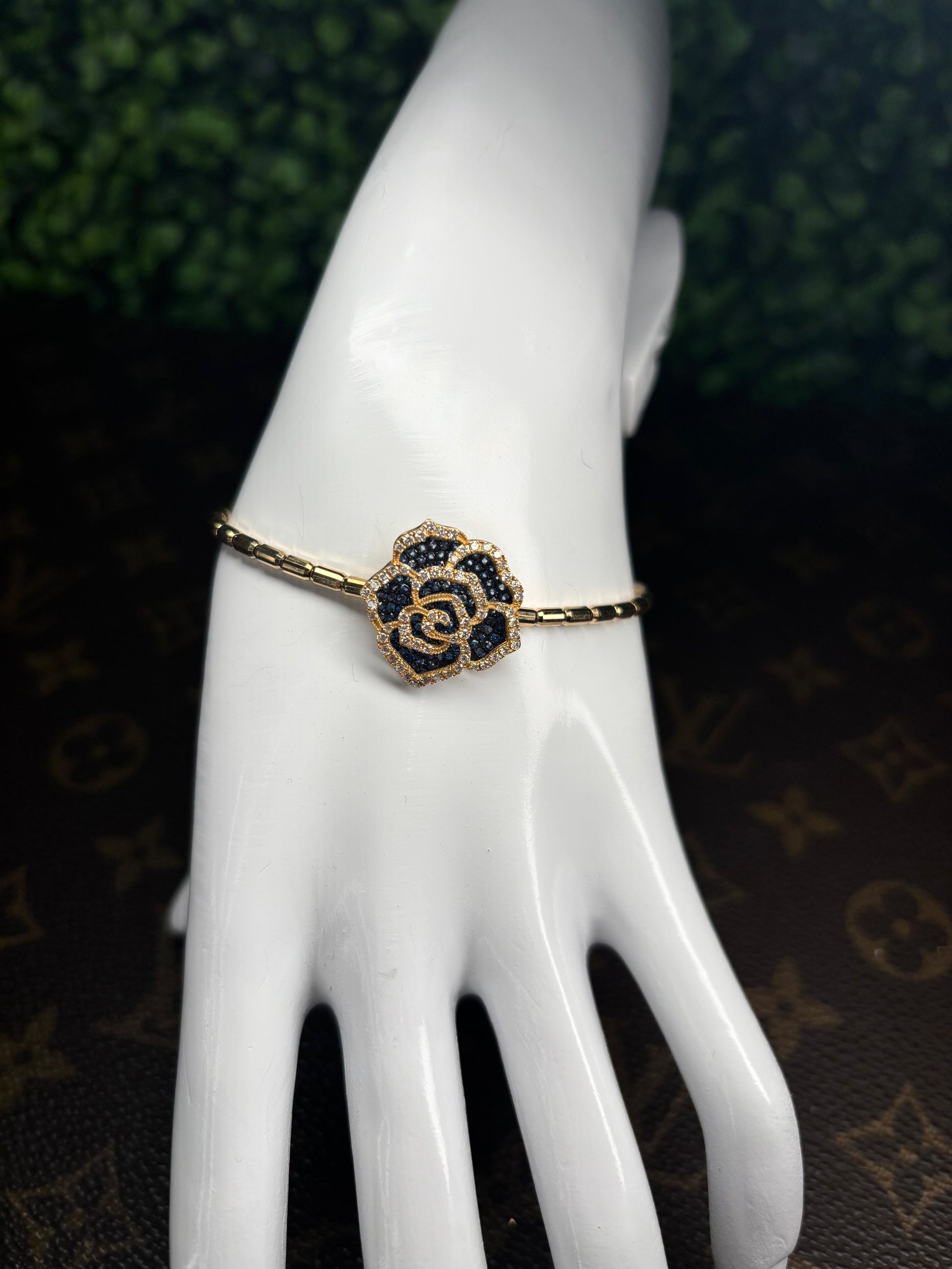 Bracelet Yellow Gold 18K Adjustable Size 15-18