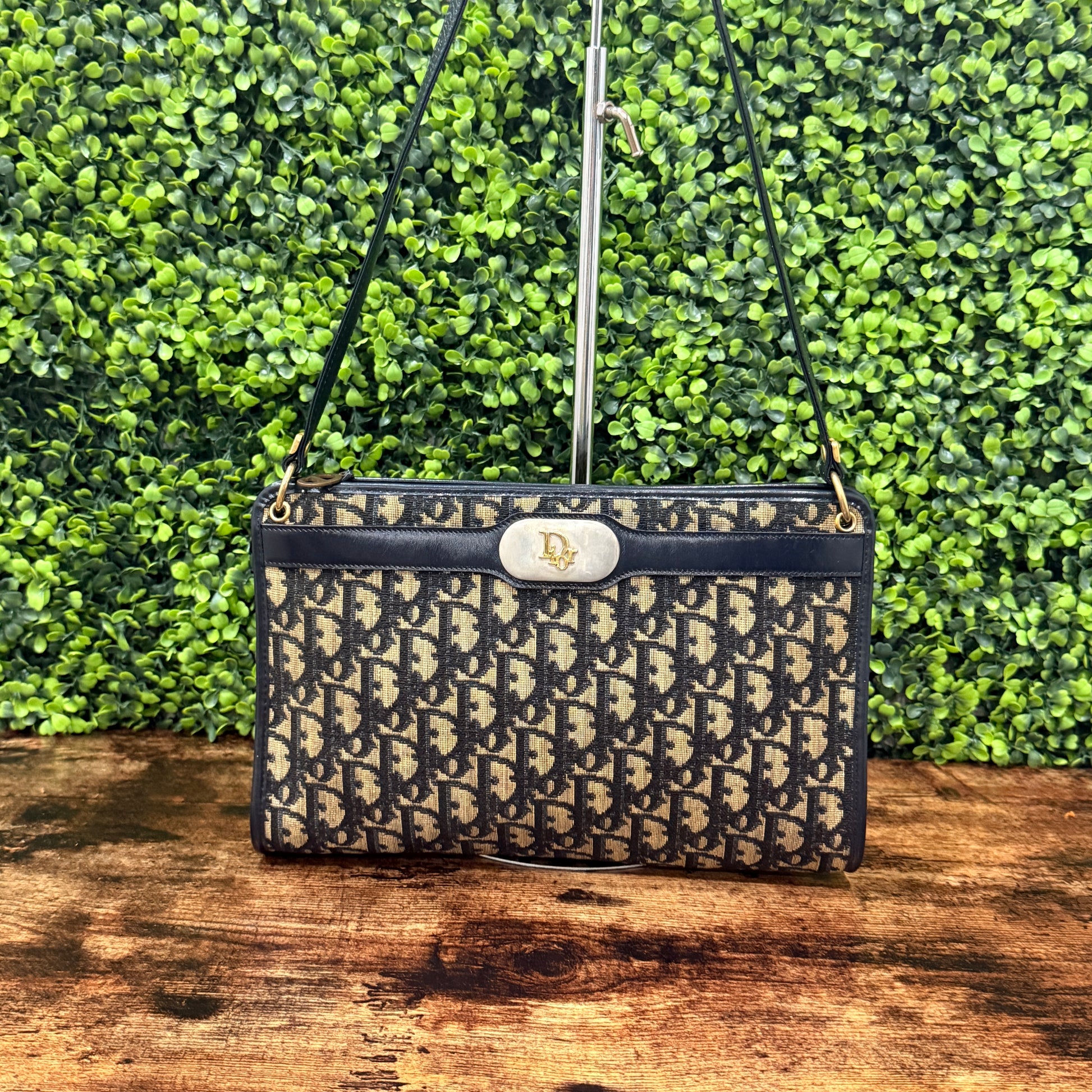 Dior Vintage Trotter Bag Navy