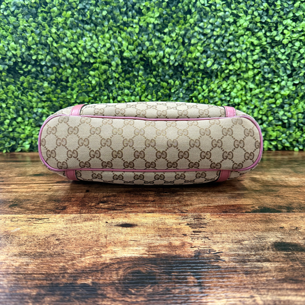 Gucci Canvas Bag Brown & Pink