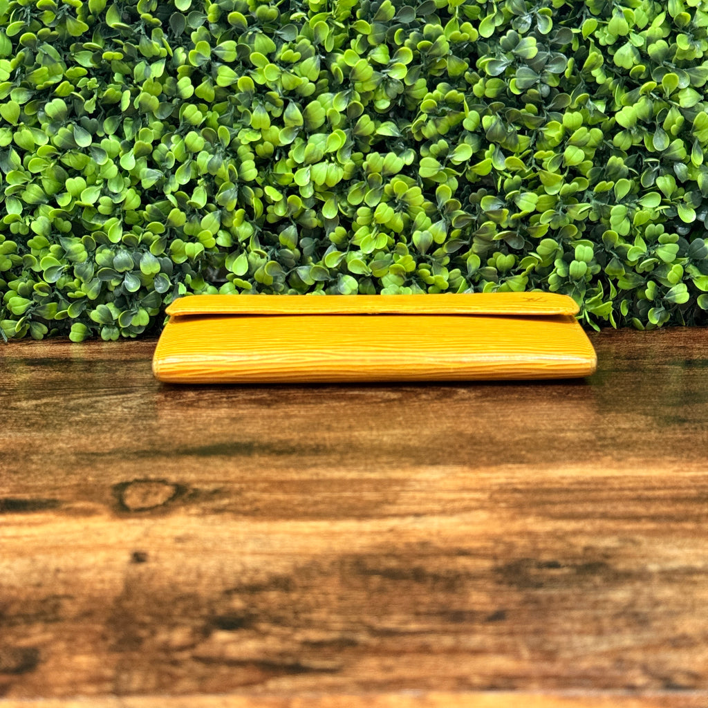 Louis Vuitton Yellow Long Wallet Epi Leather
