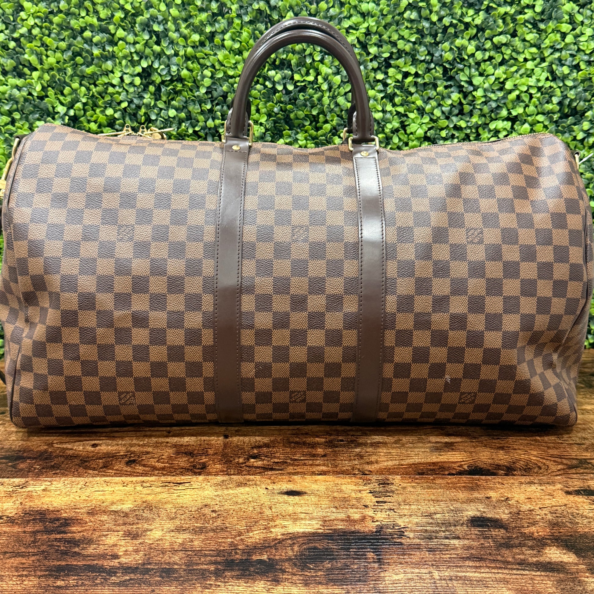 Louis Vuitton Keepall Damier Ebene w/Strap