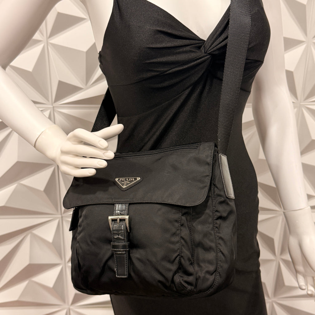 Prada Black Nylon Crossbody Bag