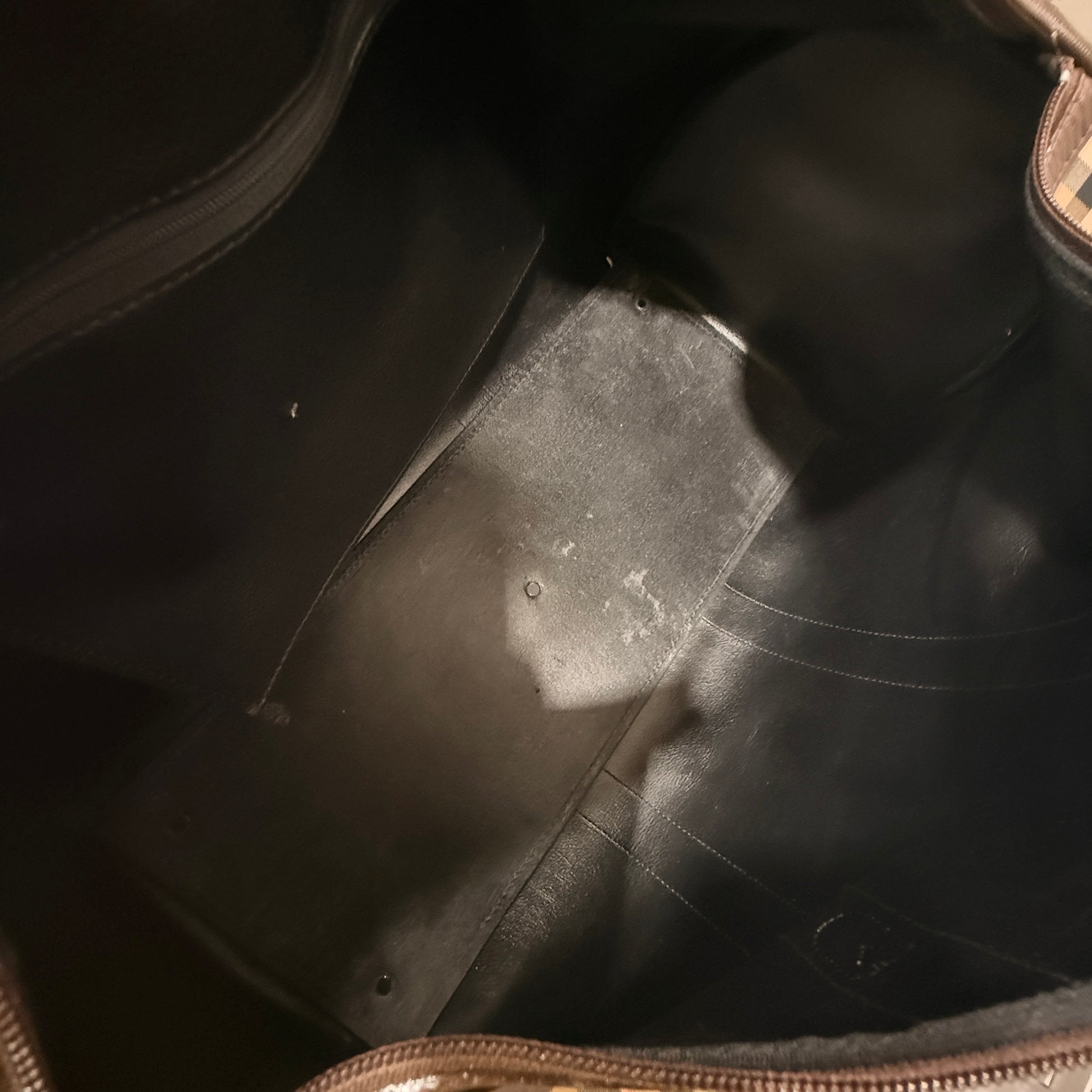 Burberry Haymarket Check Travel Duffle Bag