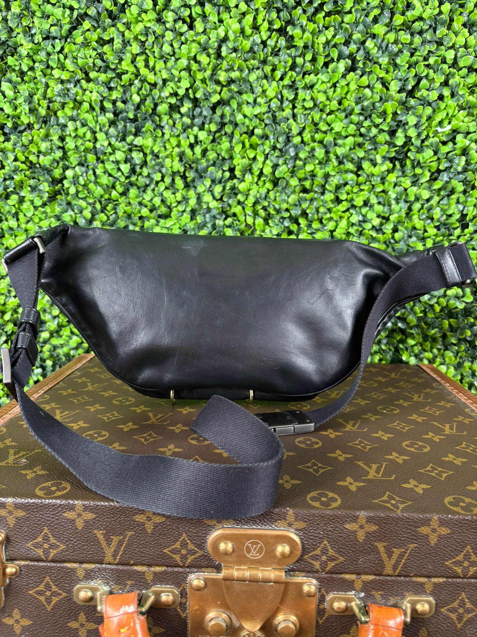 Bottega Veneta Black Intrecciato Belt Bag