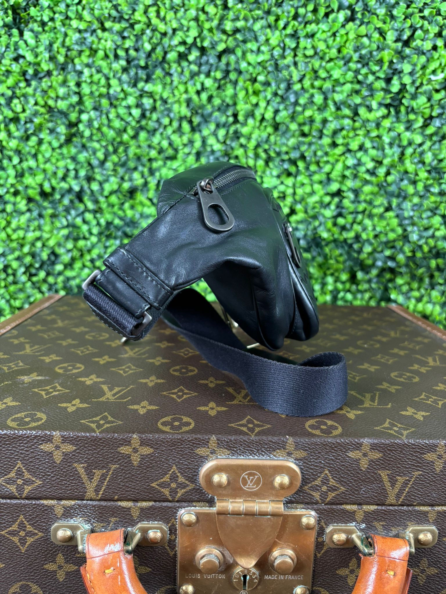 Bottega Veneta Black Intrecciato Belt Bag