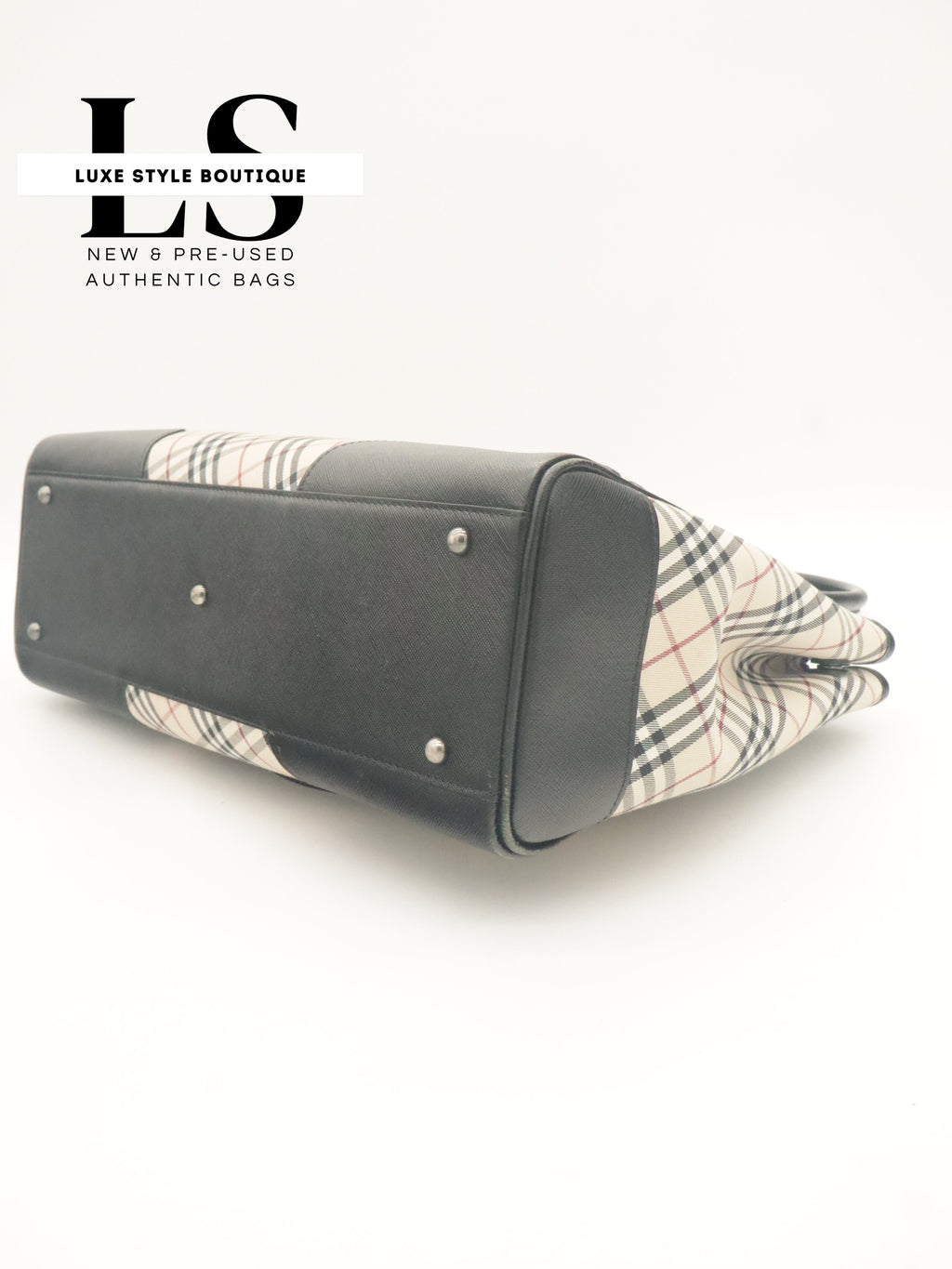 Burberry Nova Check Canvas Tote