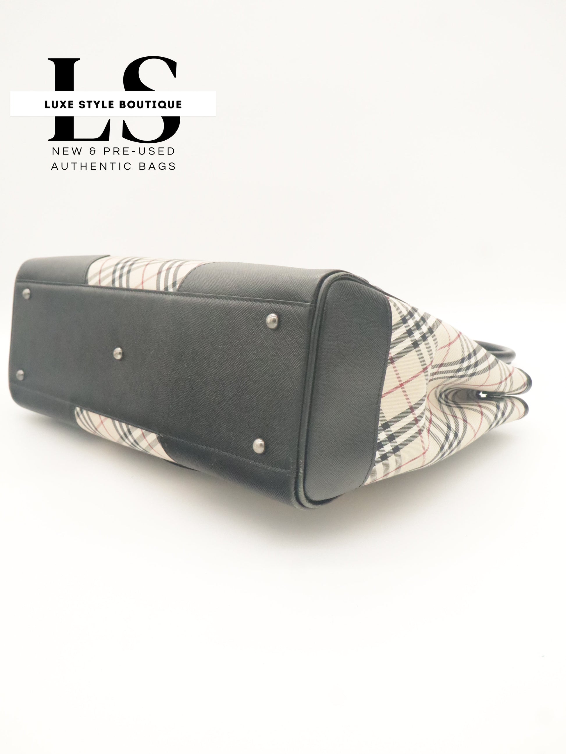 Burberry Nova Check Canvas Tote