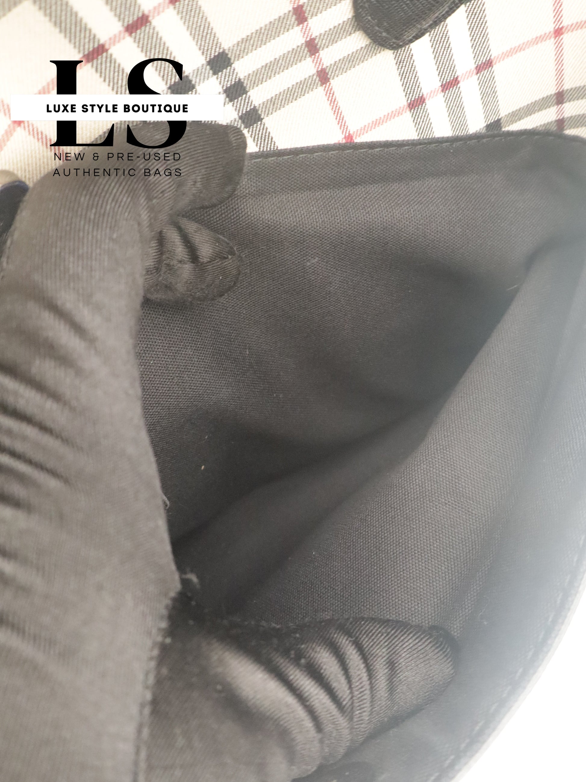 Burberry Nova Check Canvas Tote
