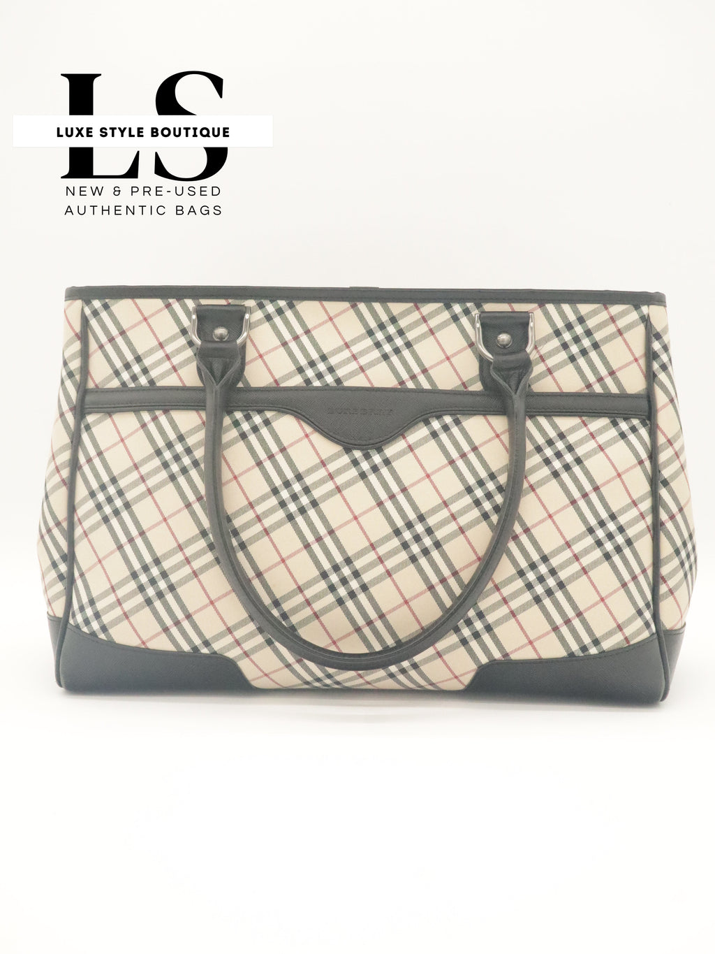 Burberry Nova Check Canvas Tote