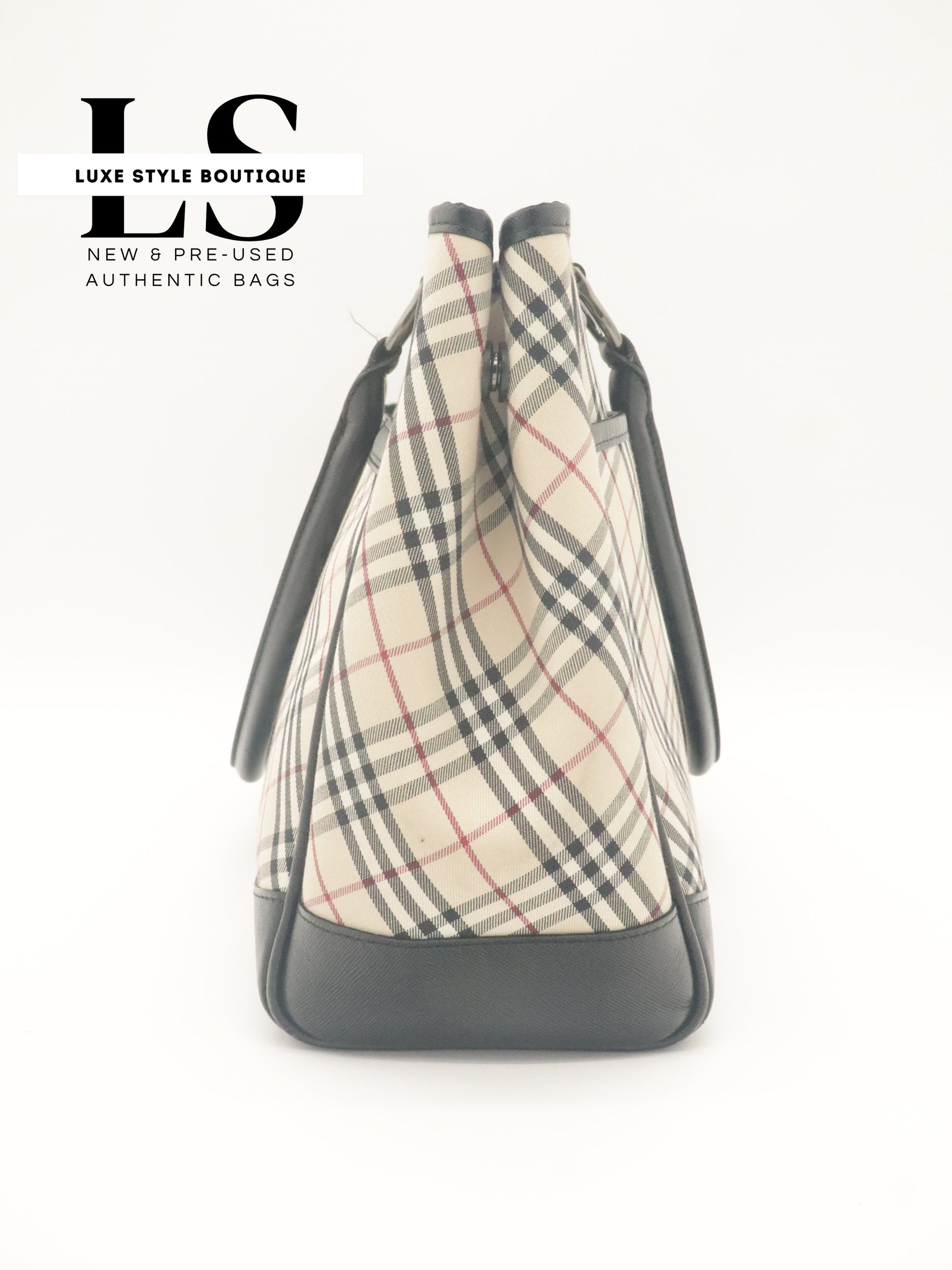 Burberry Nova Check Canvas Tote