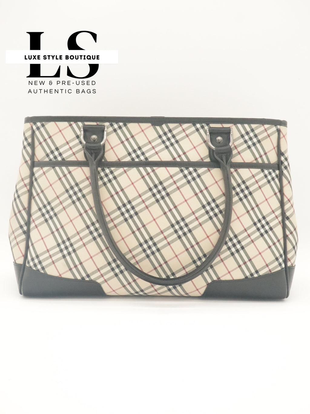 Burberry Nova Check Canvas Tote