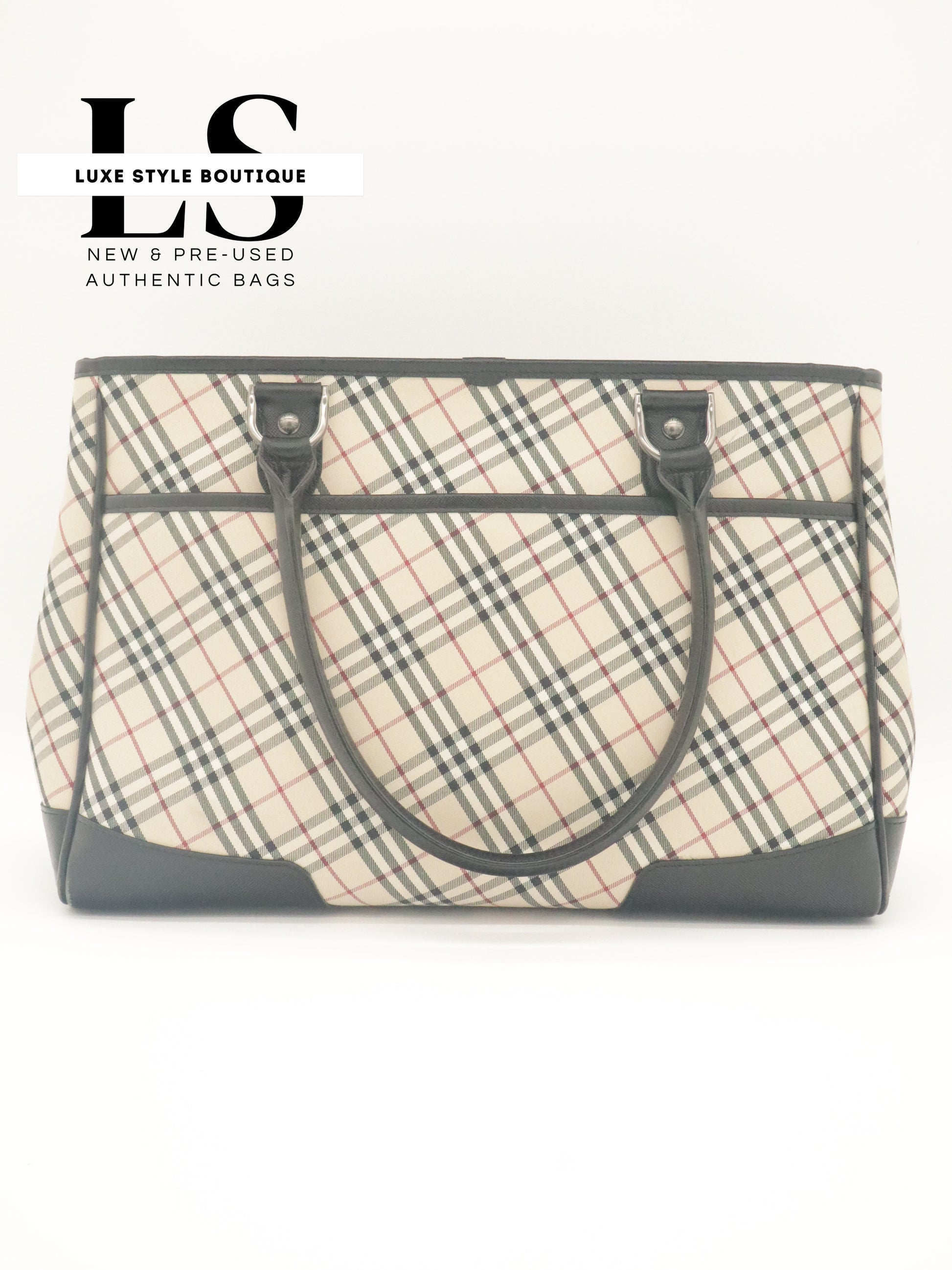 Burberry Nova Check Canvas Tote
