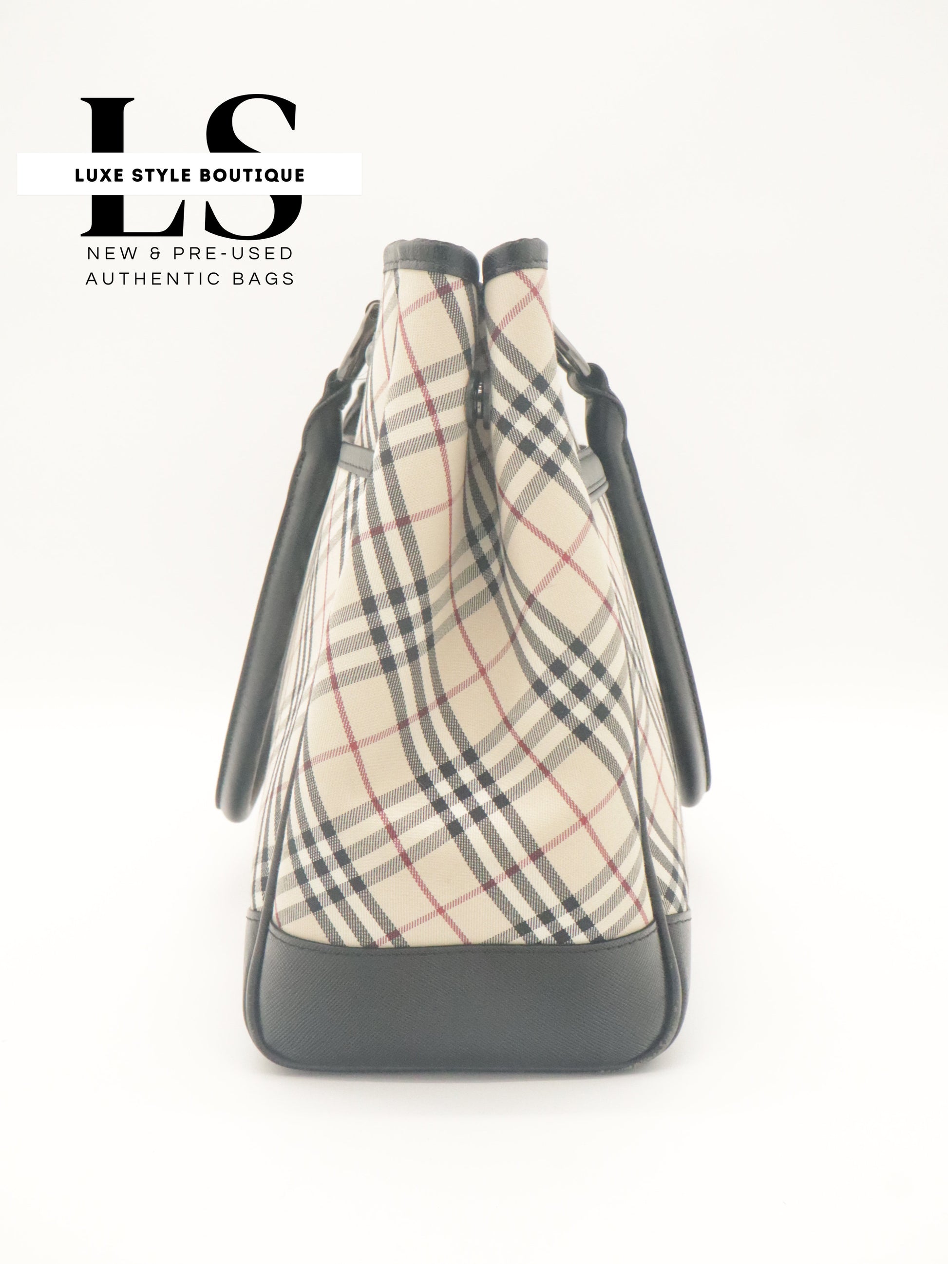 Burberry Nova Check Canvas Tote