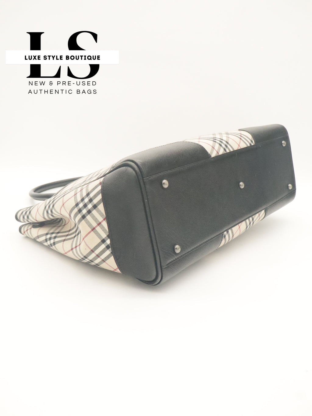 Burberry Nova Check Canvas Tote