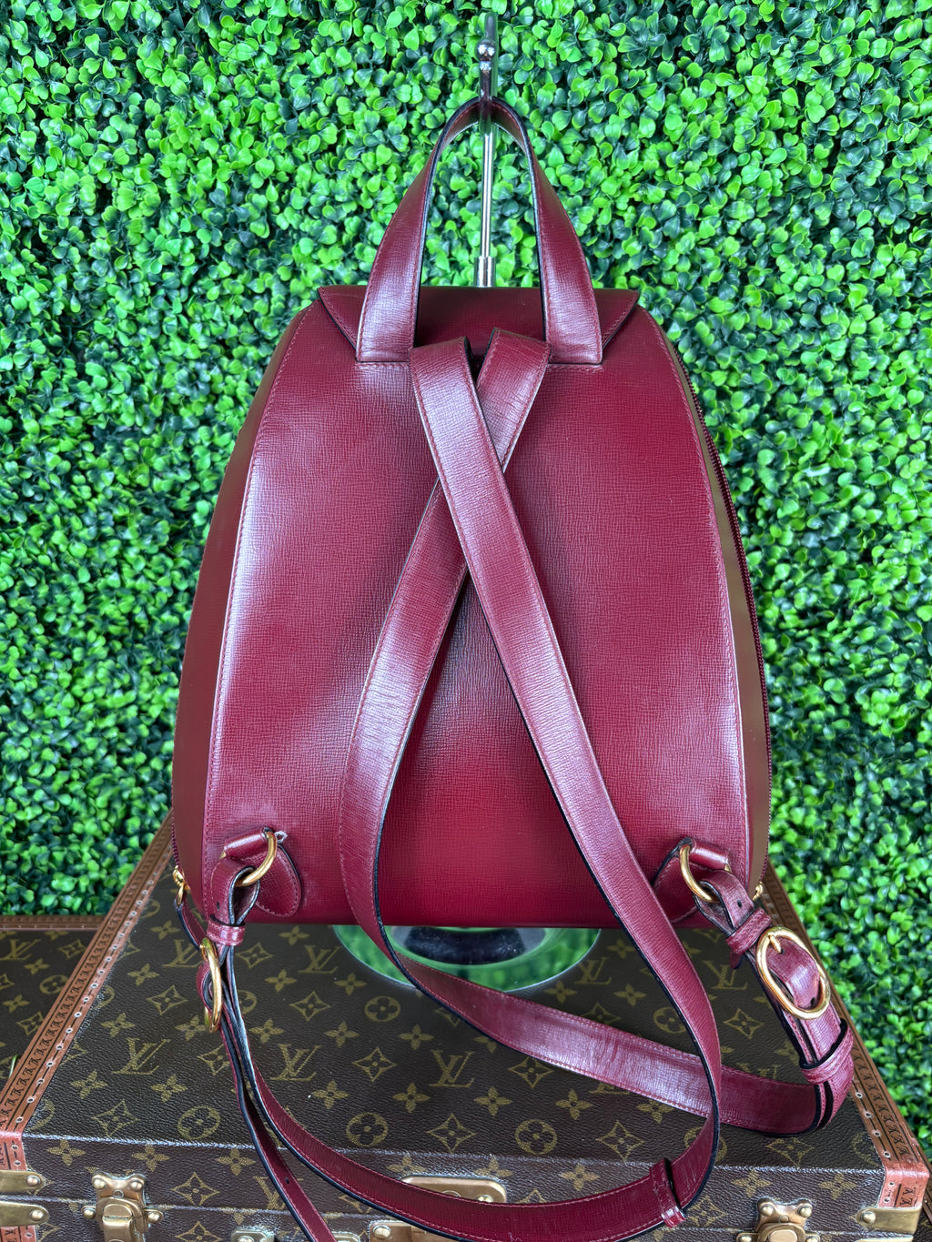 Cartier Red Burgundy Backpack