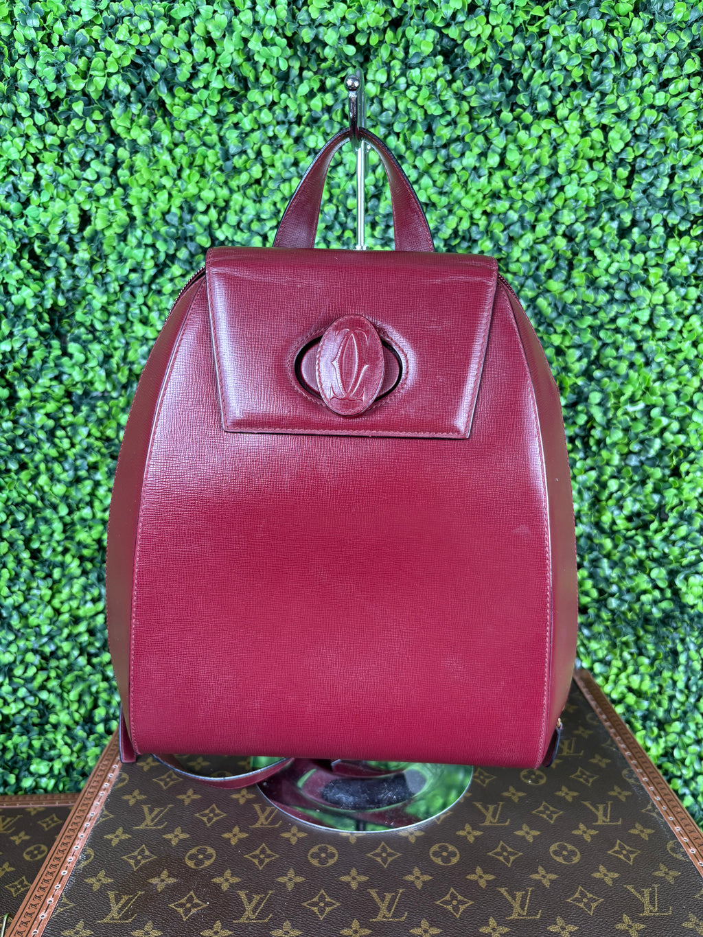Cartier Red Burgundy Backpack