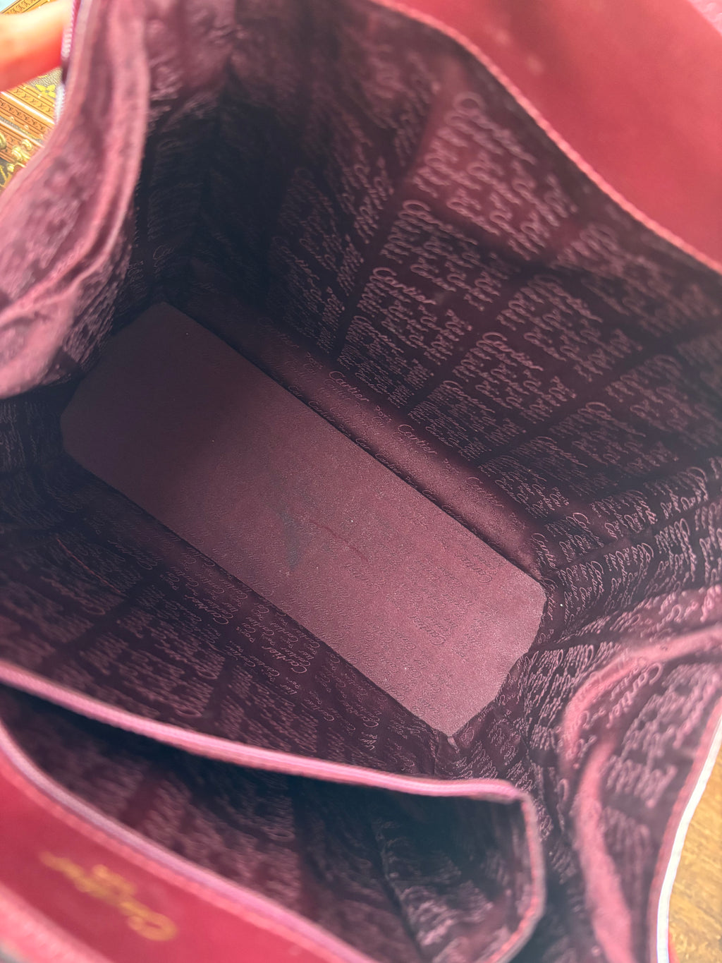 Cartier Red Burgundy Backpack