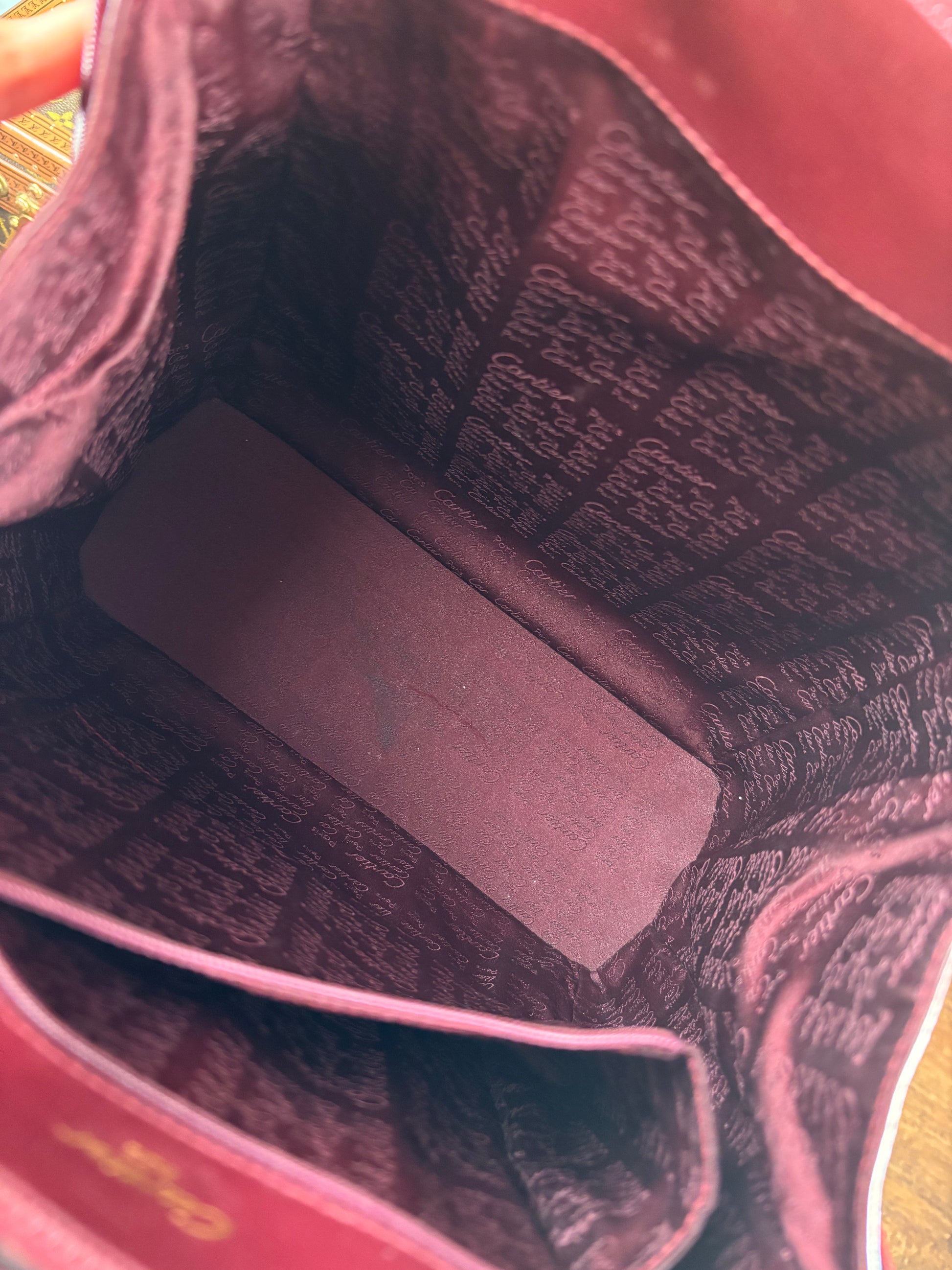 Cartier Red Burgundy Backpack