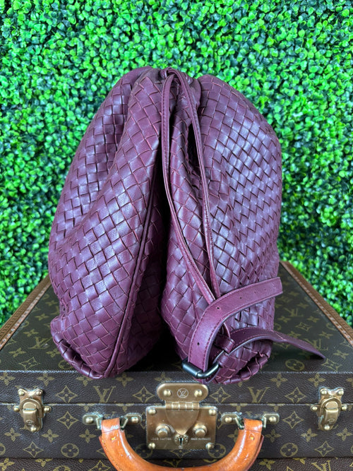 Bottega Veneta Burgundy Intrecciato Bag