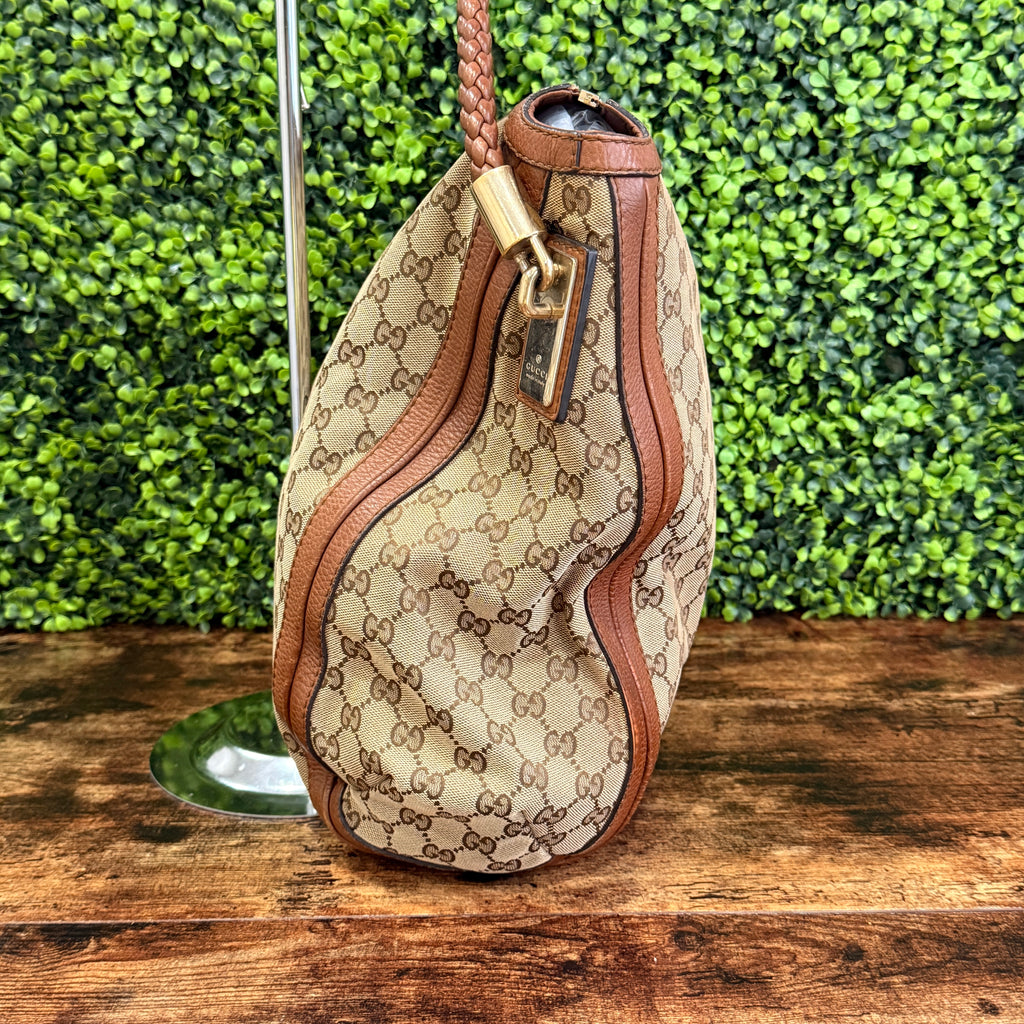 Gucci Bella GG Canvas Hobo Bag