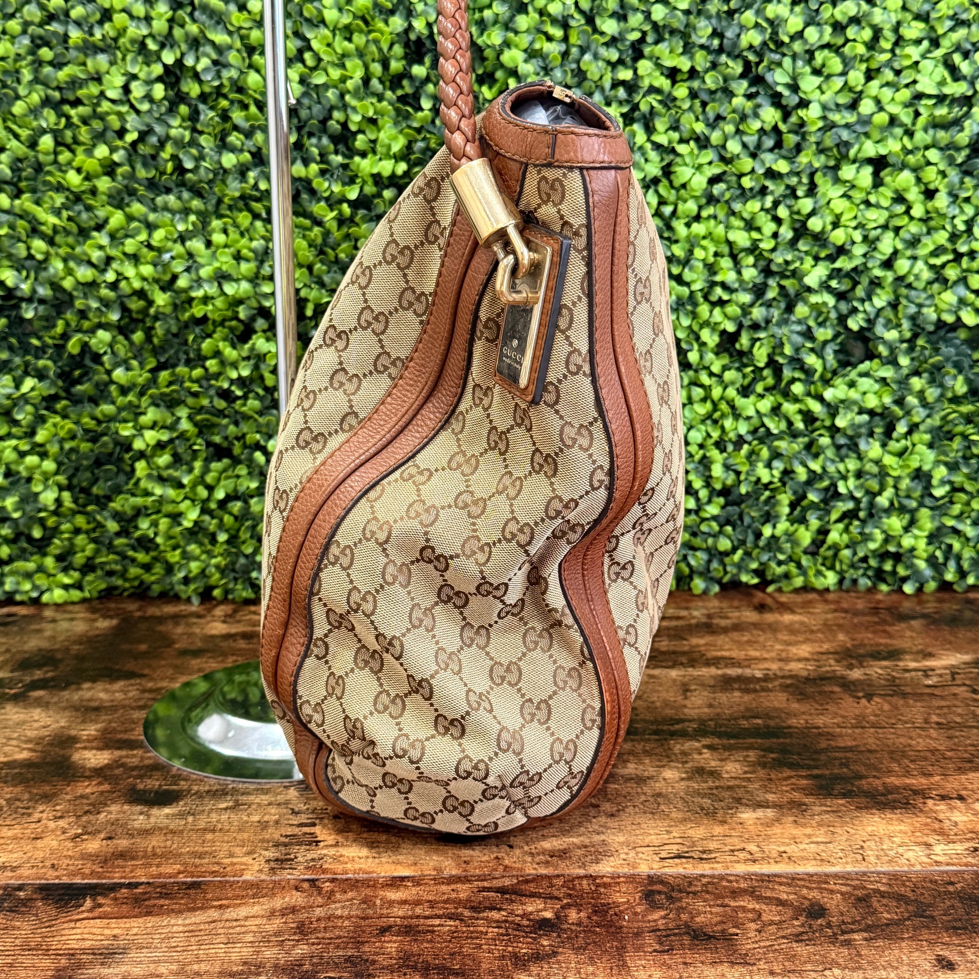 Gucci Bella GG Canvas Hobo Bag
