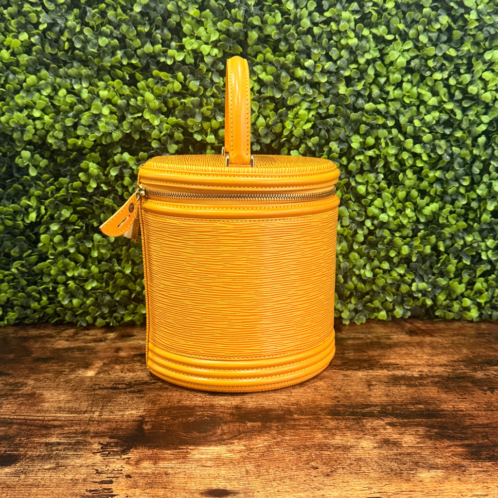 Louis Vuitton Yellow Epi Cannes Handbag