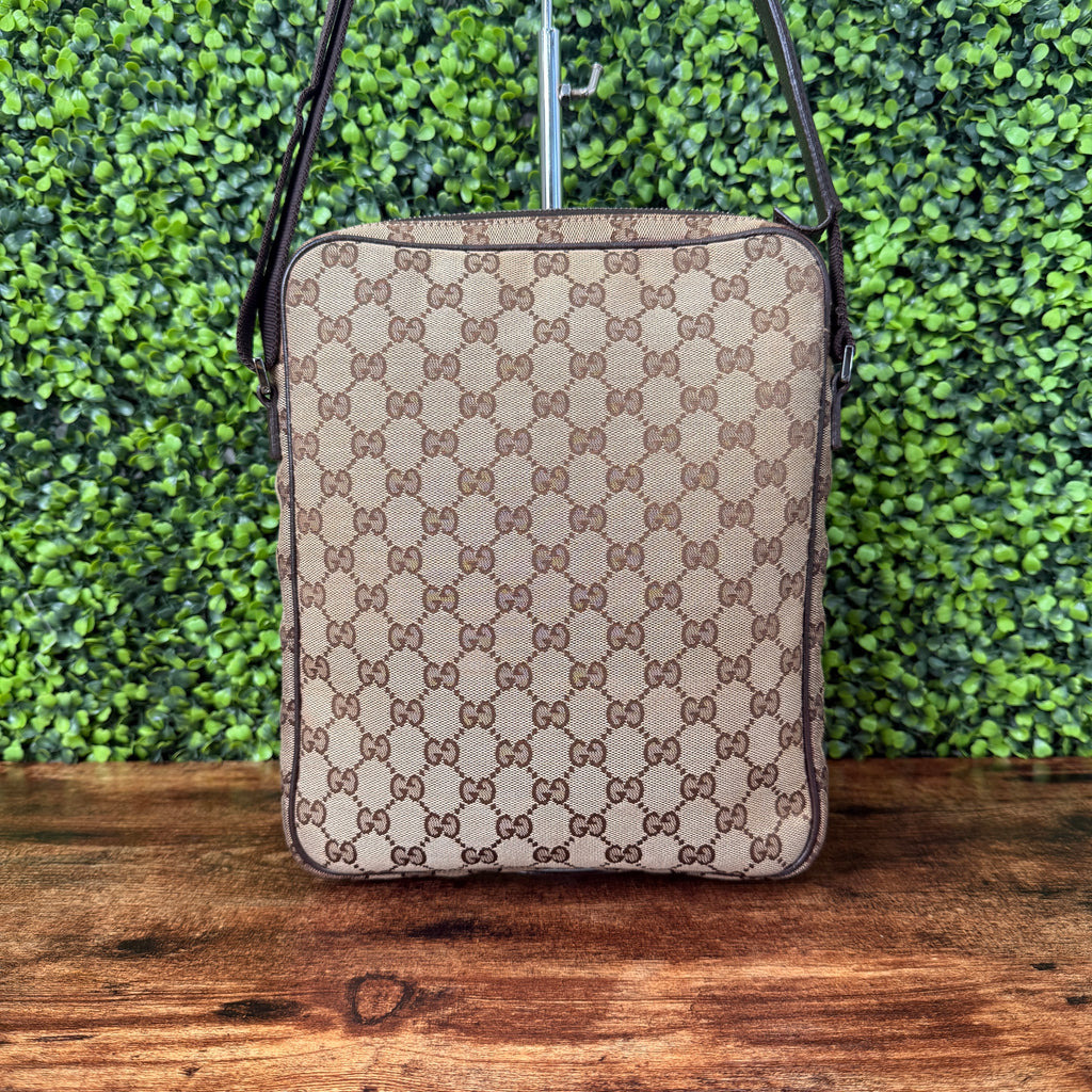 Gucci Canvas Crossbody Brown