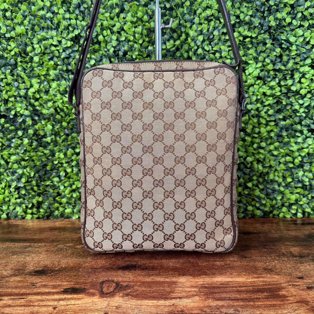 Gucci Canvas Crossbody Brown