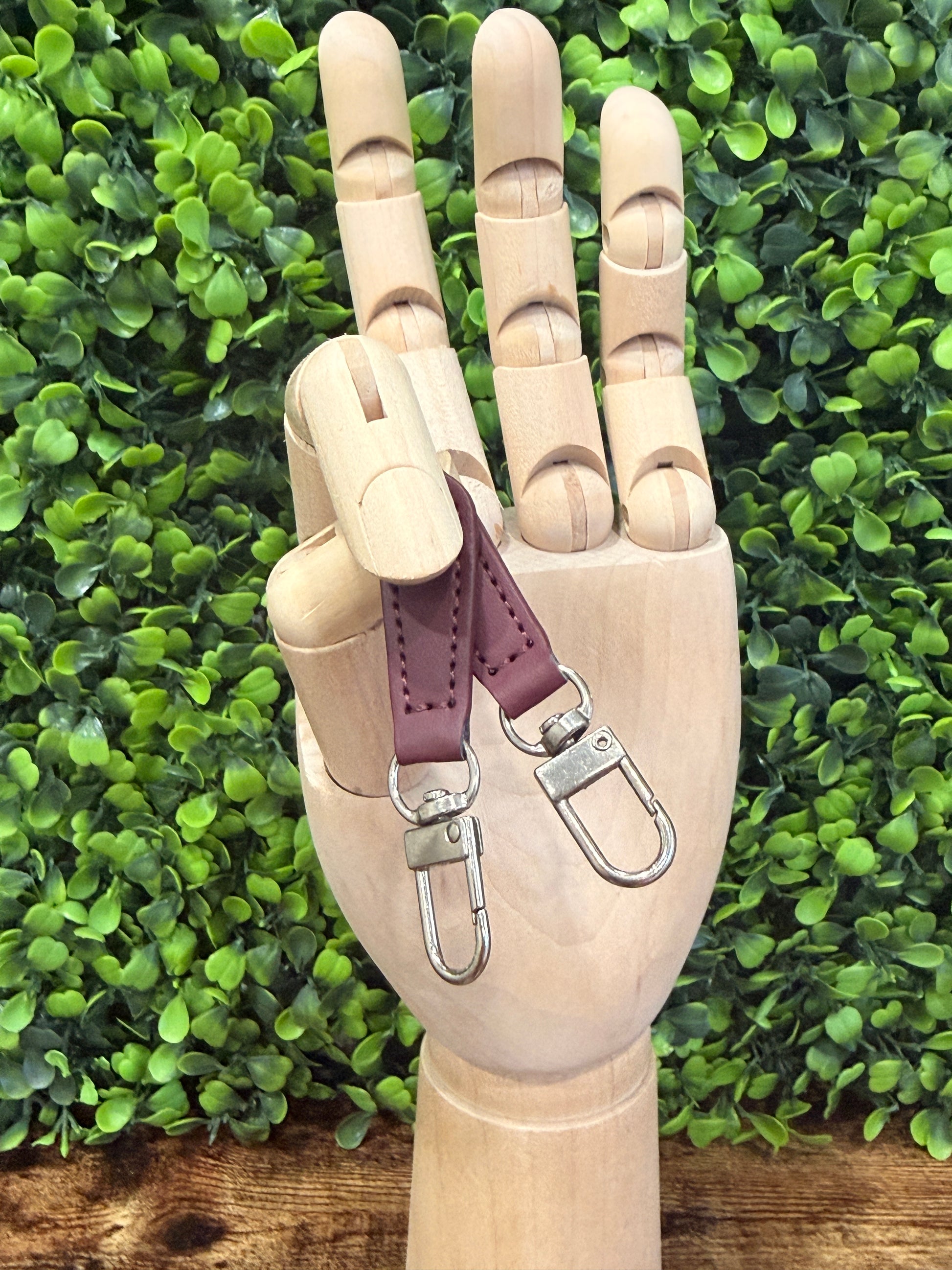 No-Brand Leather Zipper Pull Tag 2pc Set