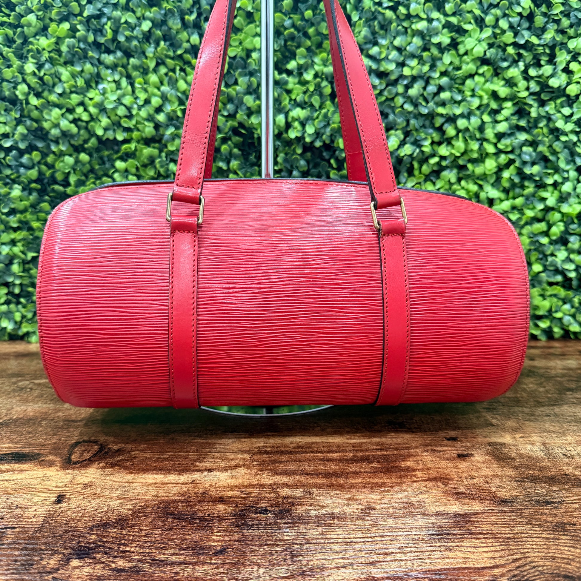 Louis Vuitton Red Pavilion Bag Epi