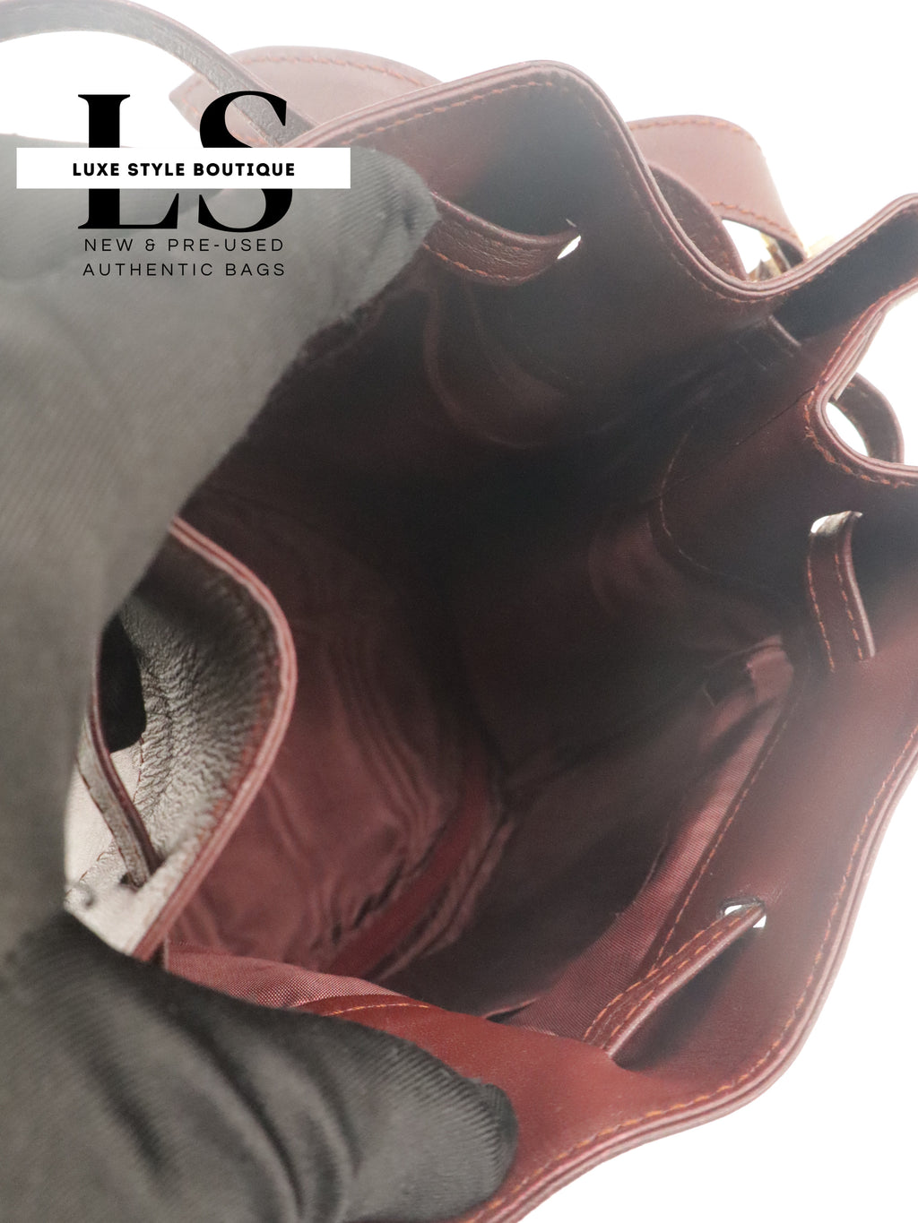Cartier Must Vintage Leather Bucket Bag