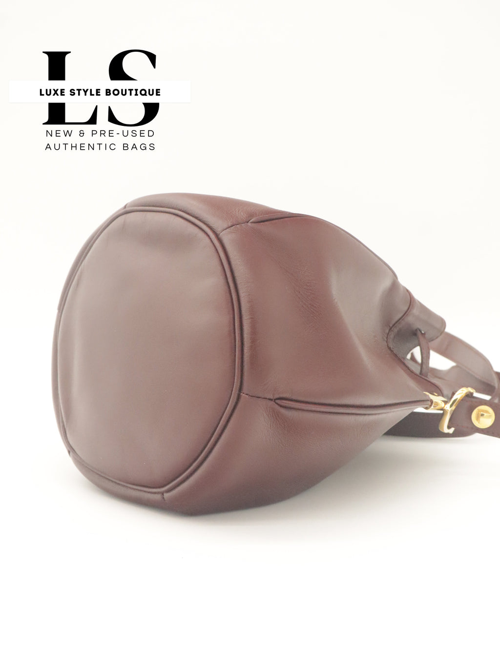 Cartier Must Vintage Leather Bucket Bag