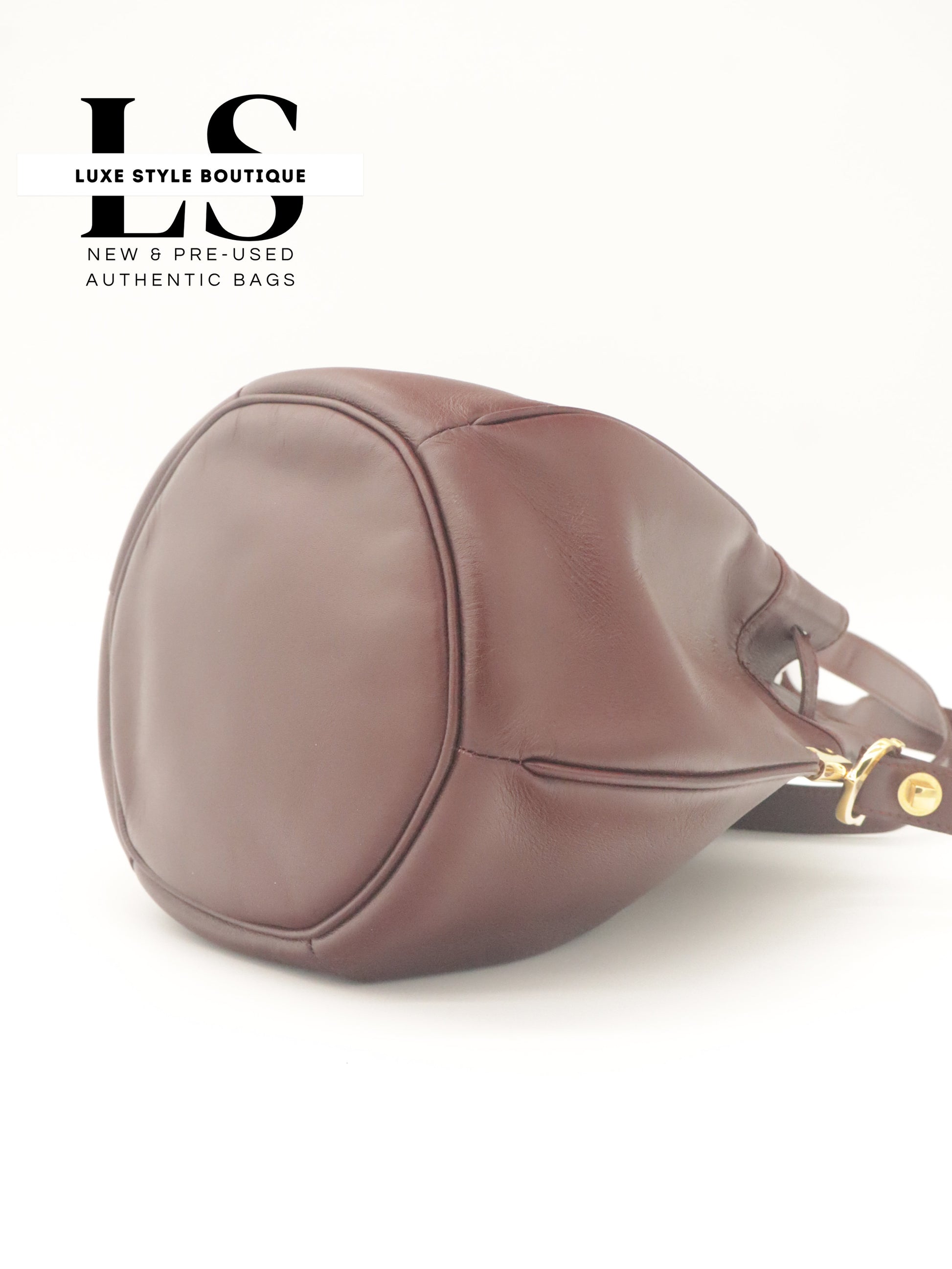 Cartier Must Vintage Leather Bucket Bag