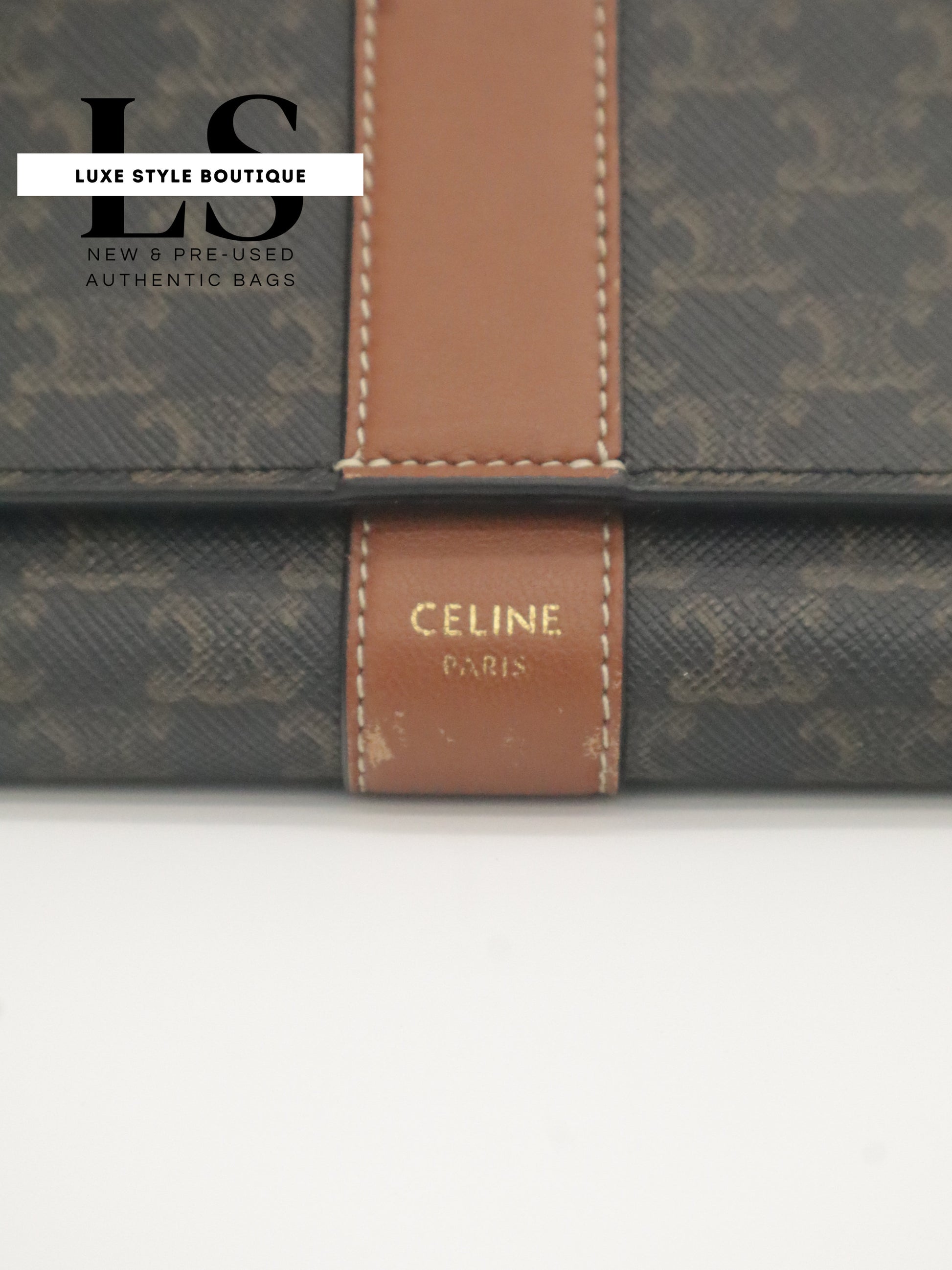 Celine Triomphe Large Flap Wallet