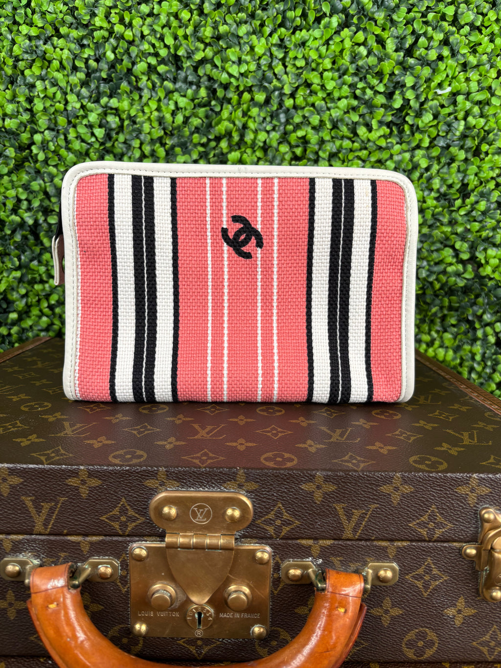Chanel Coco Mark Pink Canvas