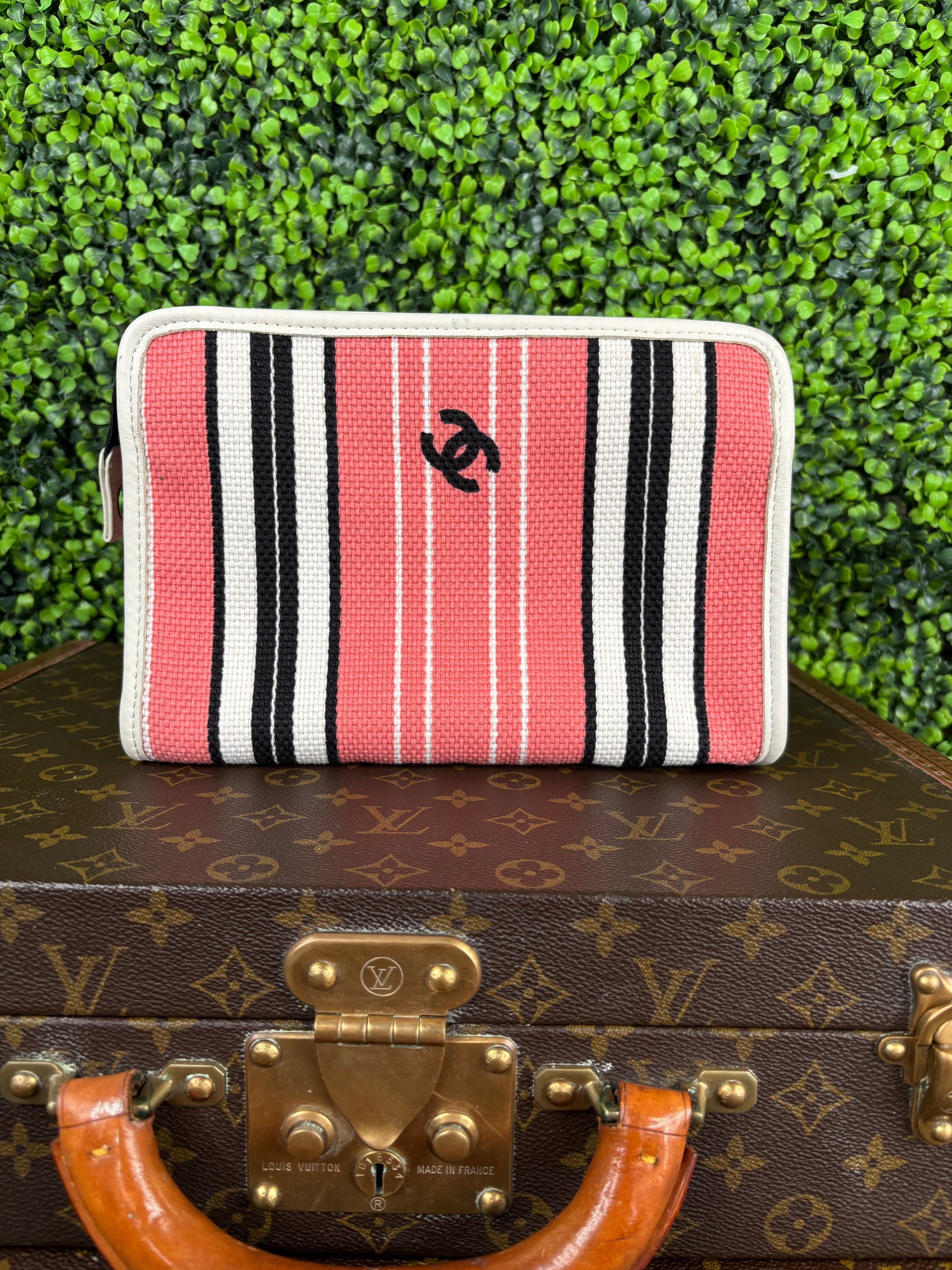 Chanel Coco Mark Pink Canvas