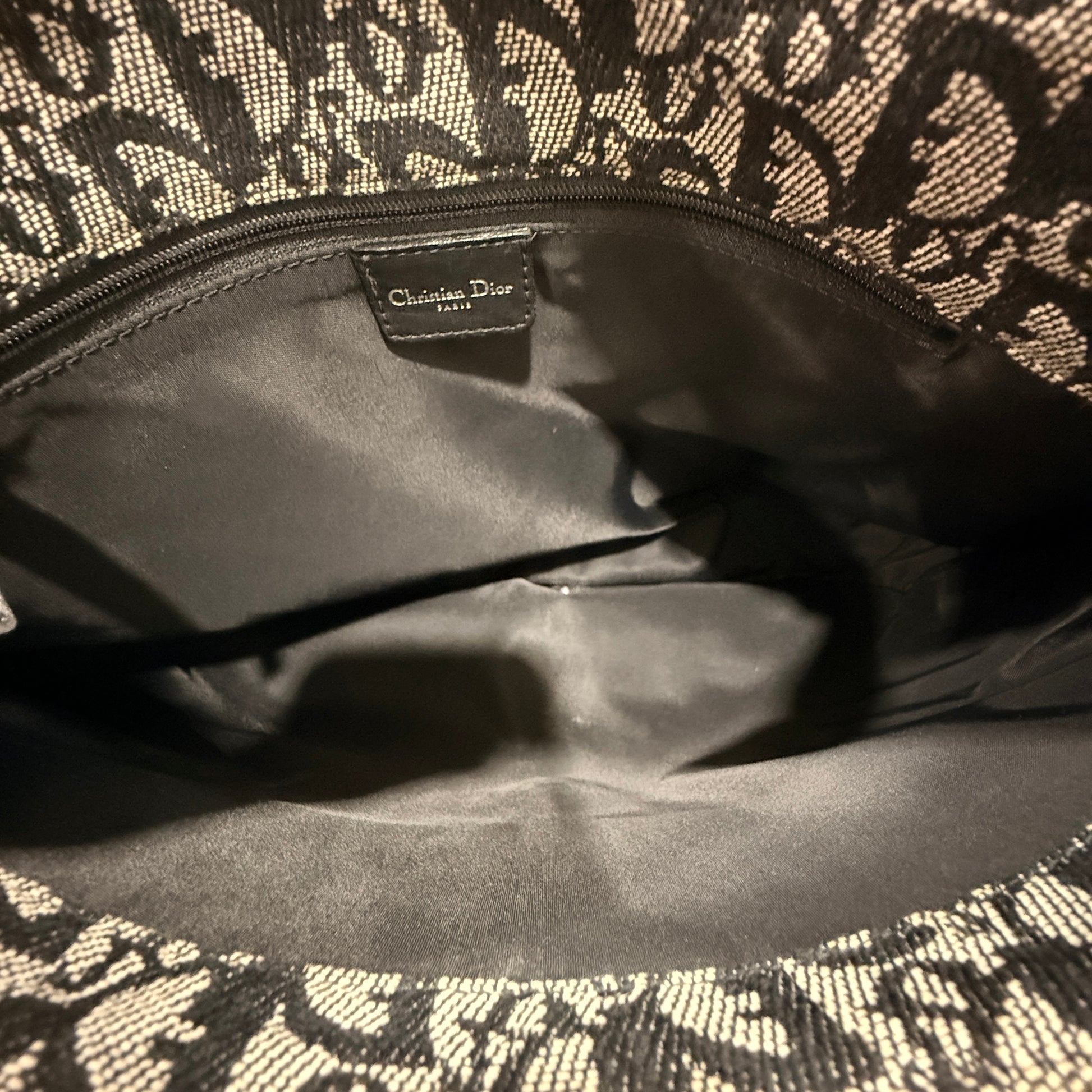 Dior Vintage Oblique Canvas Bag