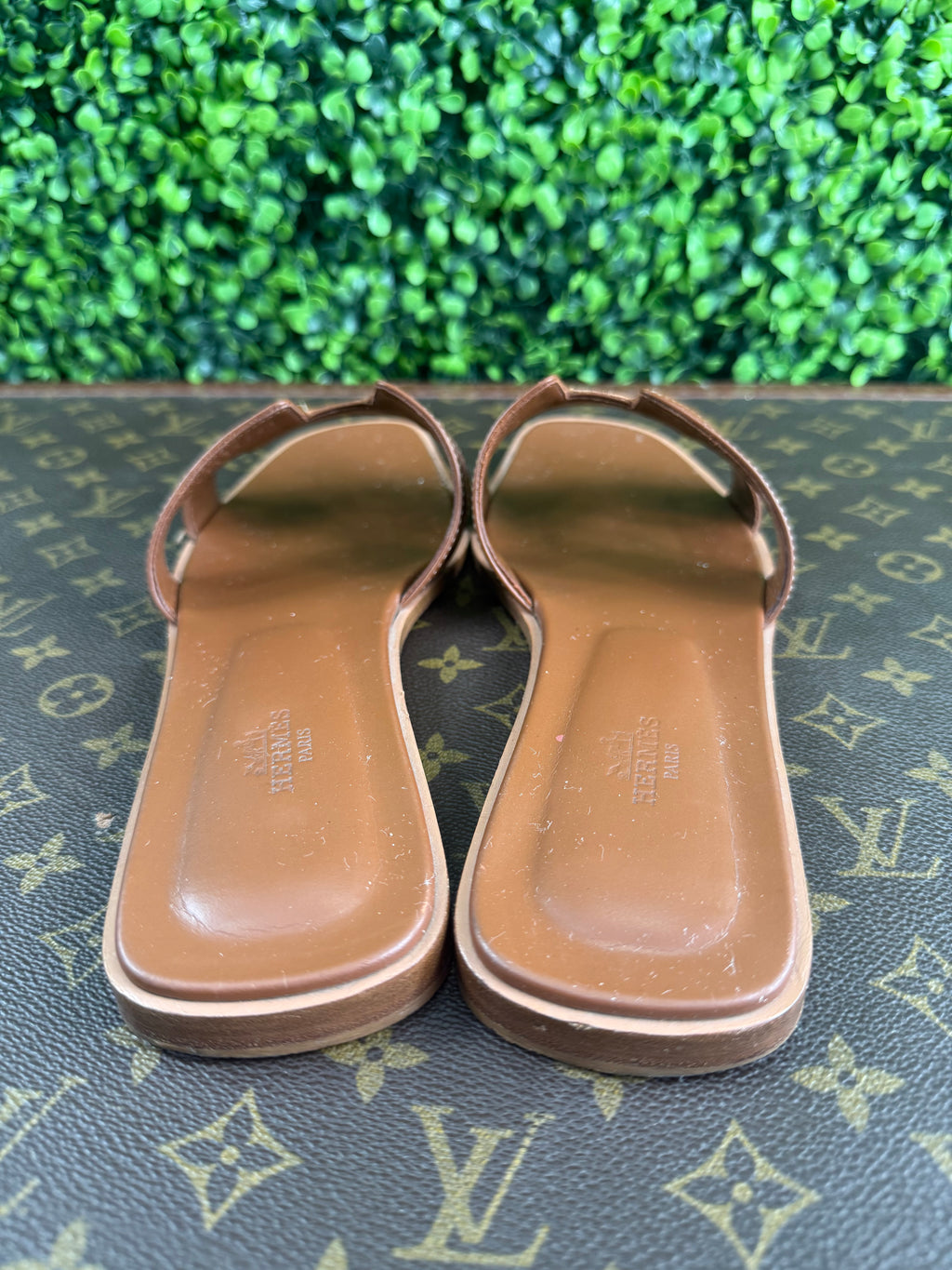 Hermes Oran Leather Sandals