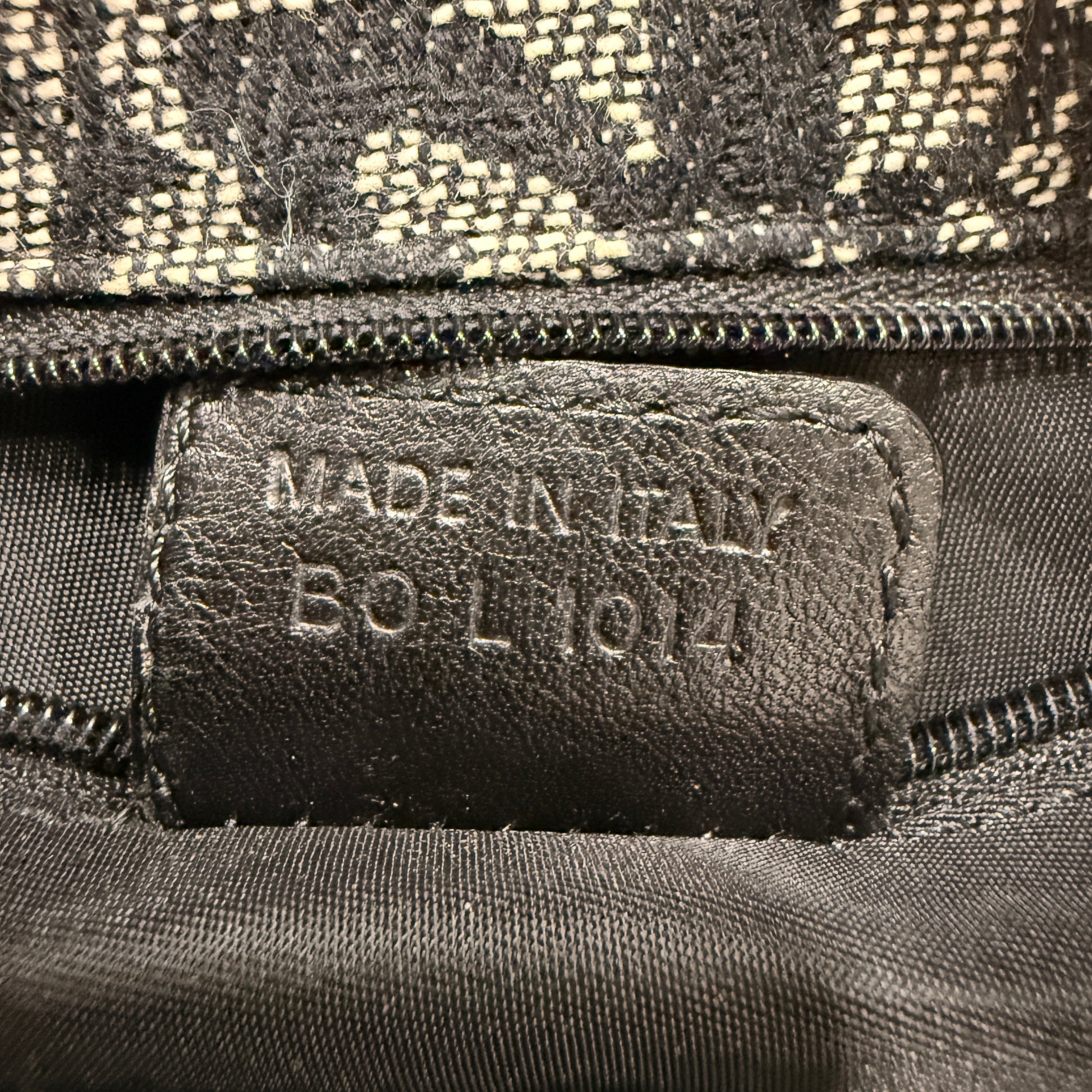 Dior Vintage Oblique Canvas Bag