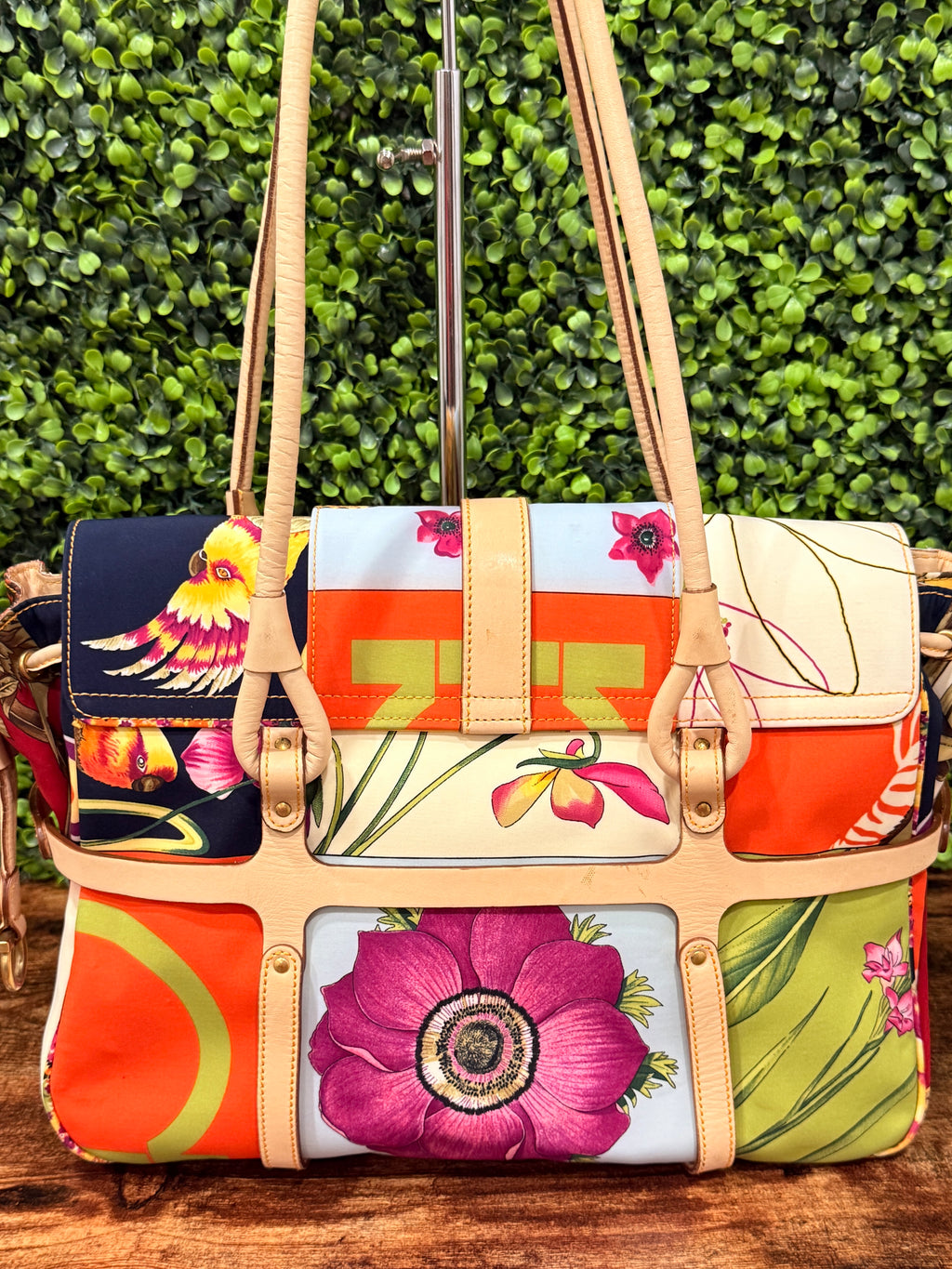 Salvatore Ferragamo Fiera Printed Nylon Bag