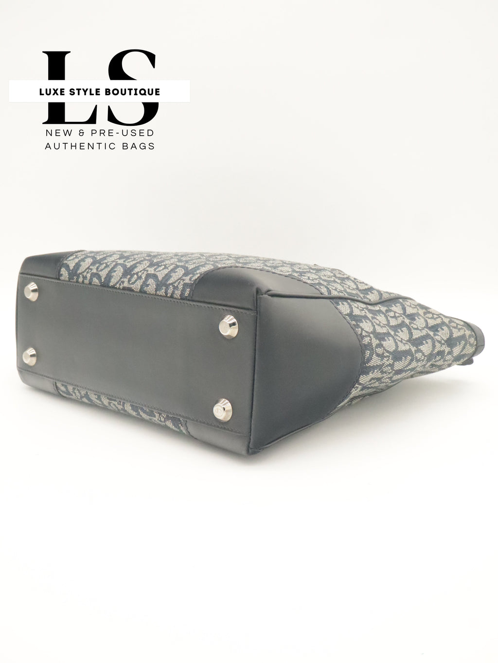 Dior Diorissimo Canvas Trotter Navy Blue
