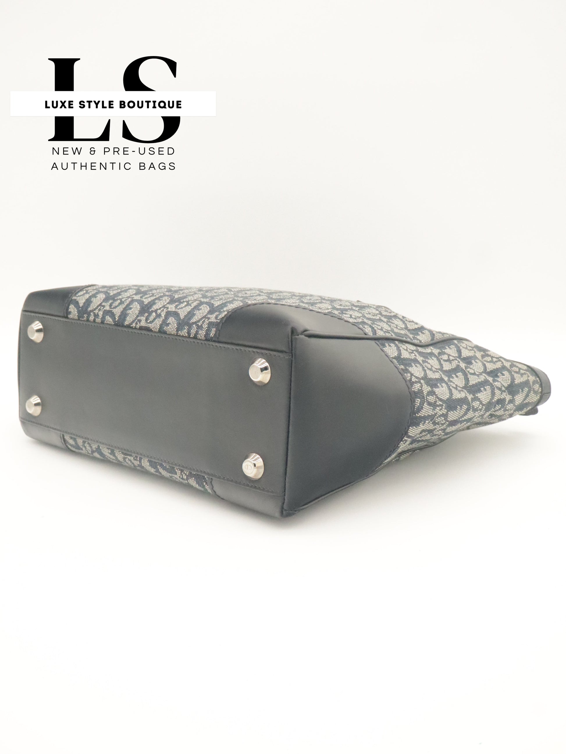 Dior Diorissimo Canvas Trotter Navy Blue