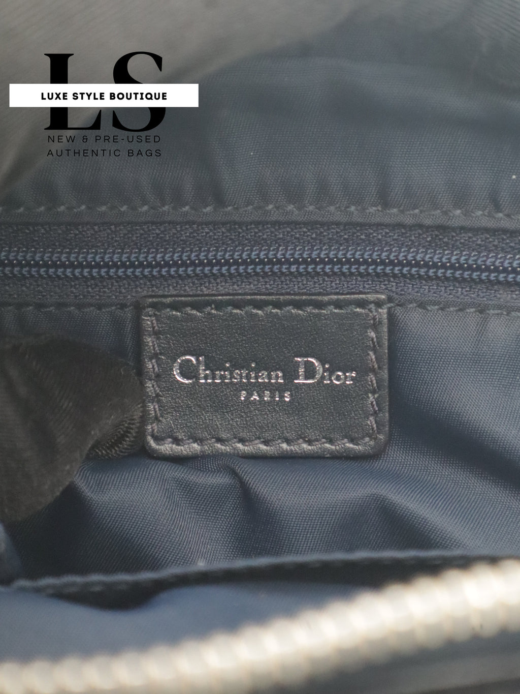Dior Diorissimo Canvas Trotter Navy Blue