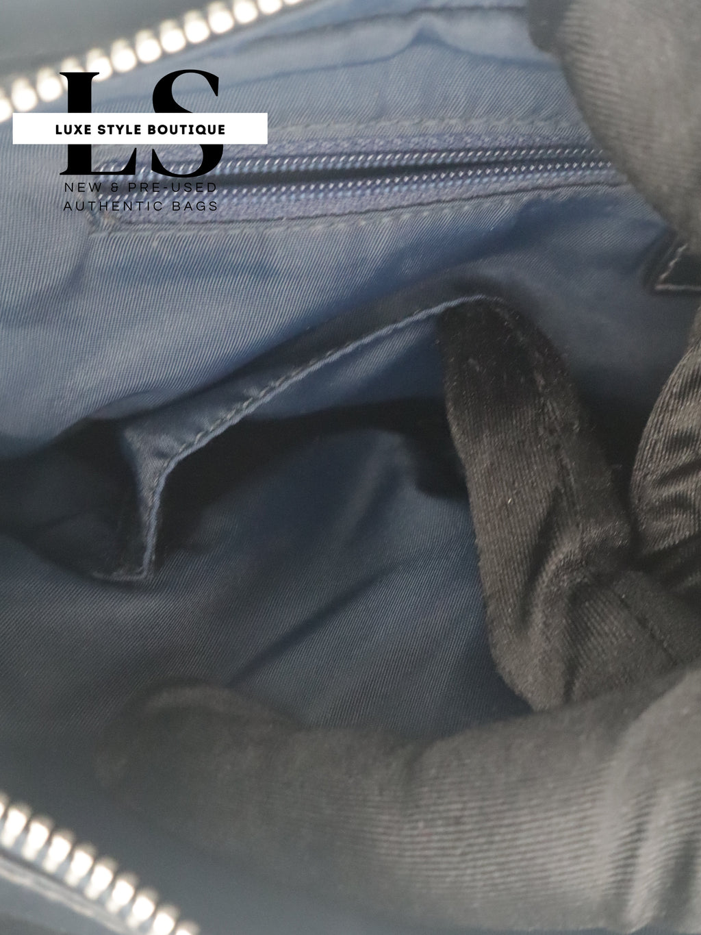 Dior Diorissimo Canvas Trotter Navy Blue