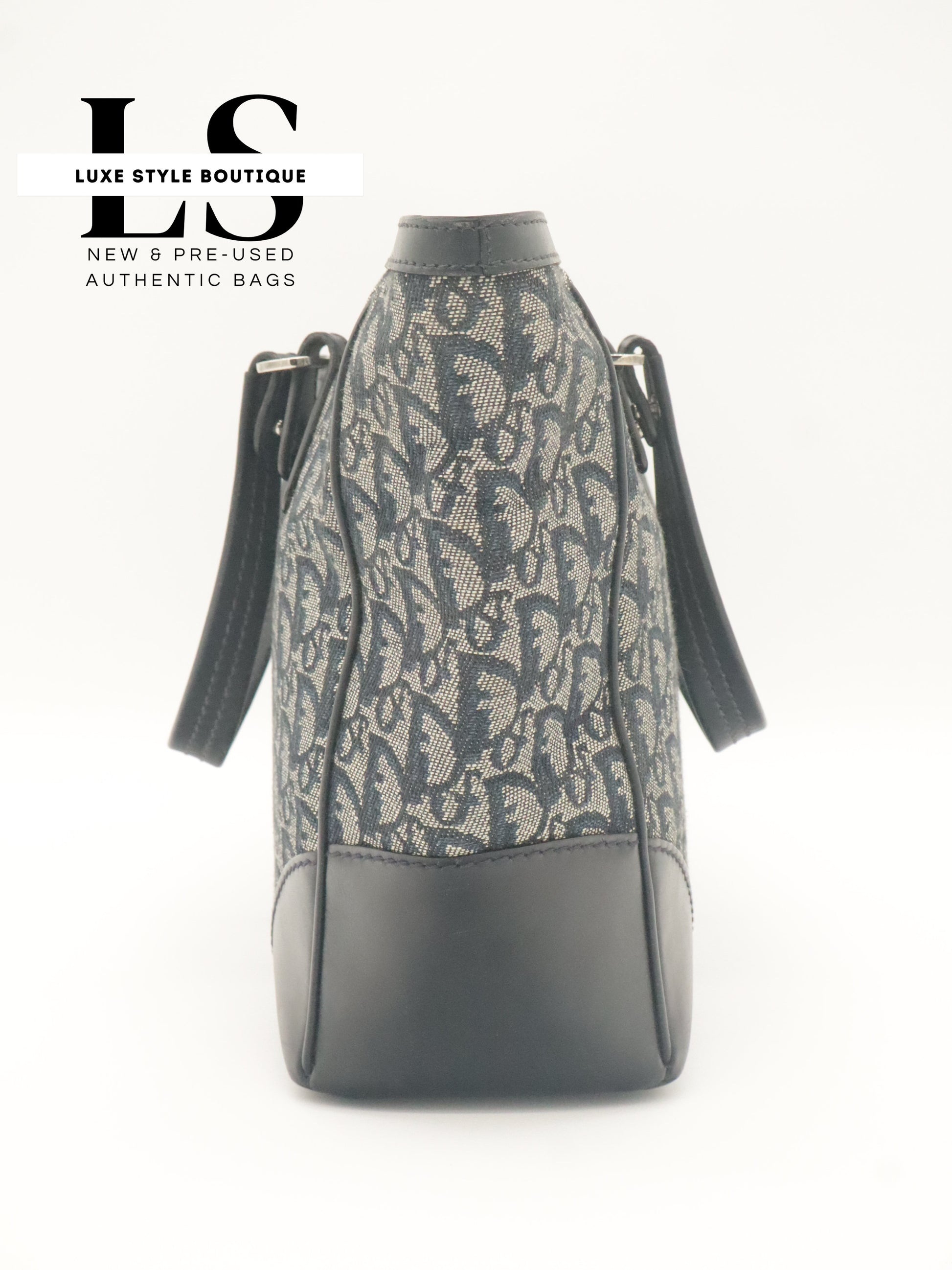 Dior Diorissimo Canvas Trotter Navy Blue