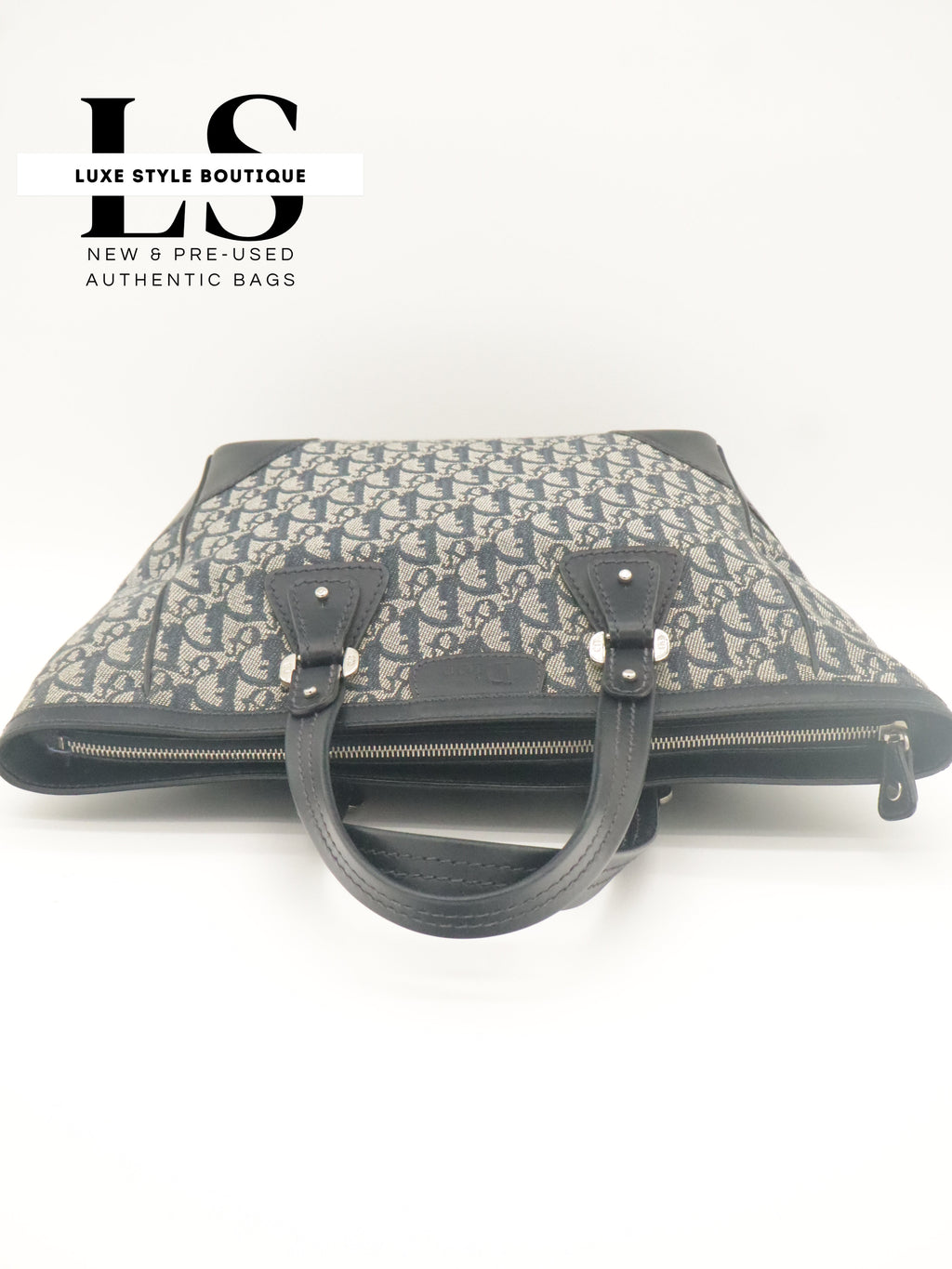 Dior Diorissimo Canvas Trotter Navy Blue