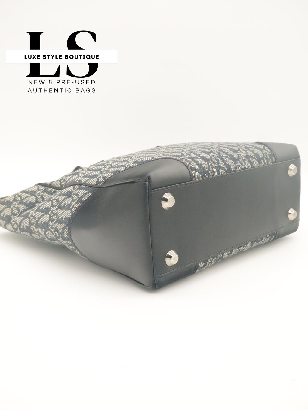 Dior Diorissimo Canvas Trotter Navy Blue