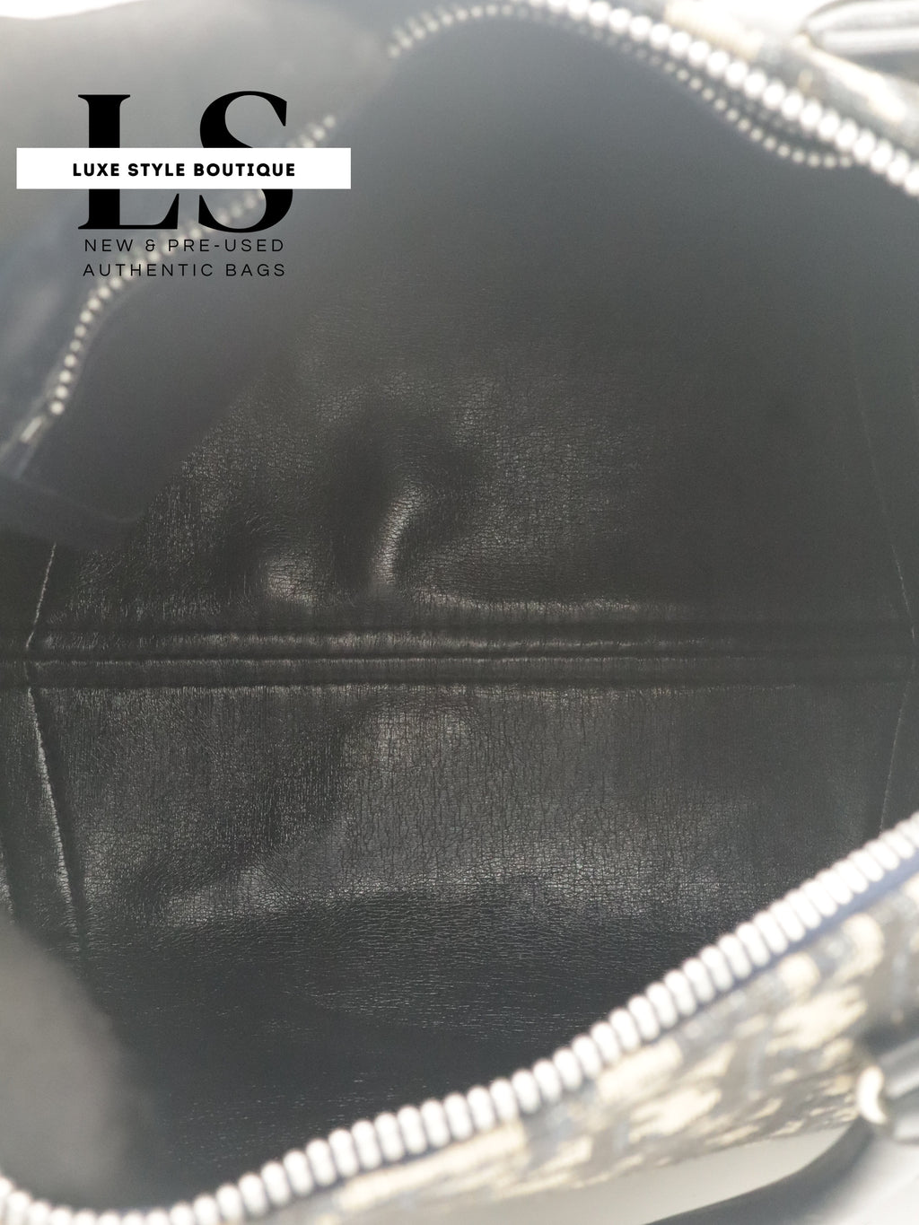 Dior Mini Trotter Boston Bag Navy Blue